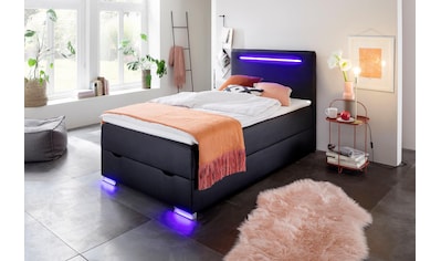 meise.möbel Boxspringbett, mit LED-Beleuchtung, Bettkasten, USB-Anschluss und Topper kaufen