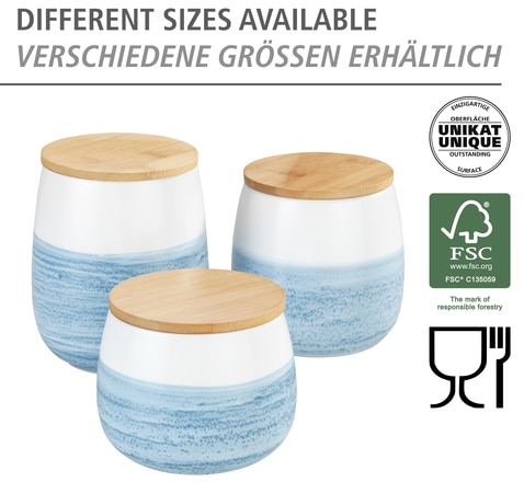 WENKO Vorratsdose »Modell Mala« 1 Stk. tlg. Aufbewahrungsdose für Vorräte mit Aquarell-Dekor, luftdichter Deckel