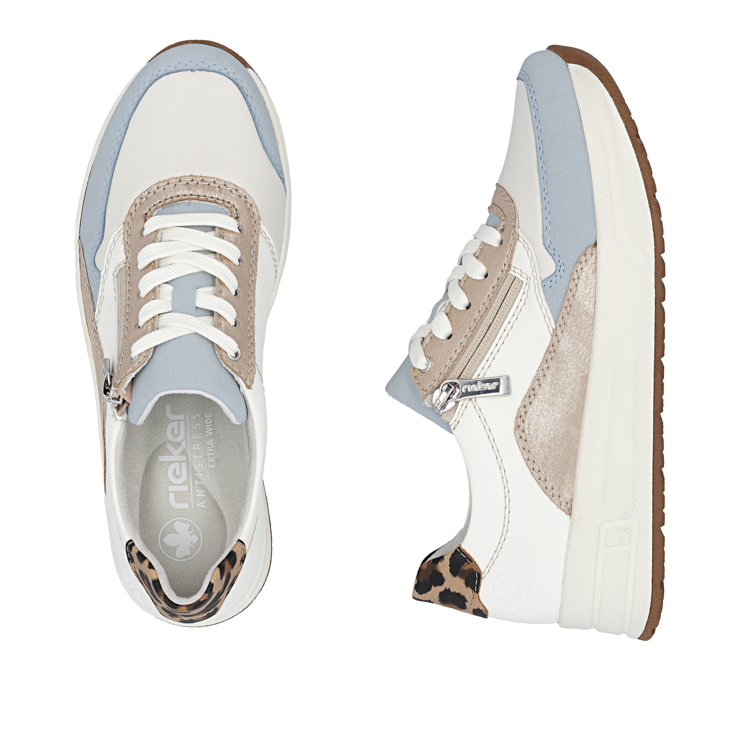 Rieker Plateausneaker  Schnürschuh, Halbschuh, Freizeitschuh mit Soft-Einlage