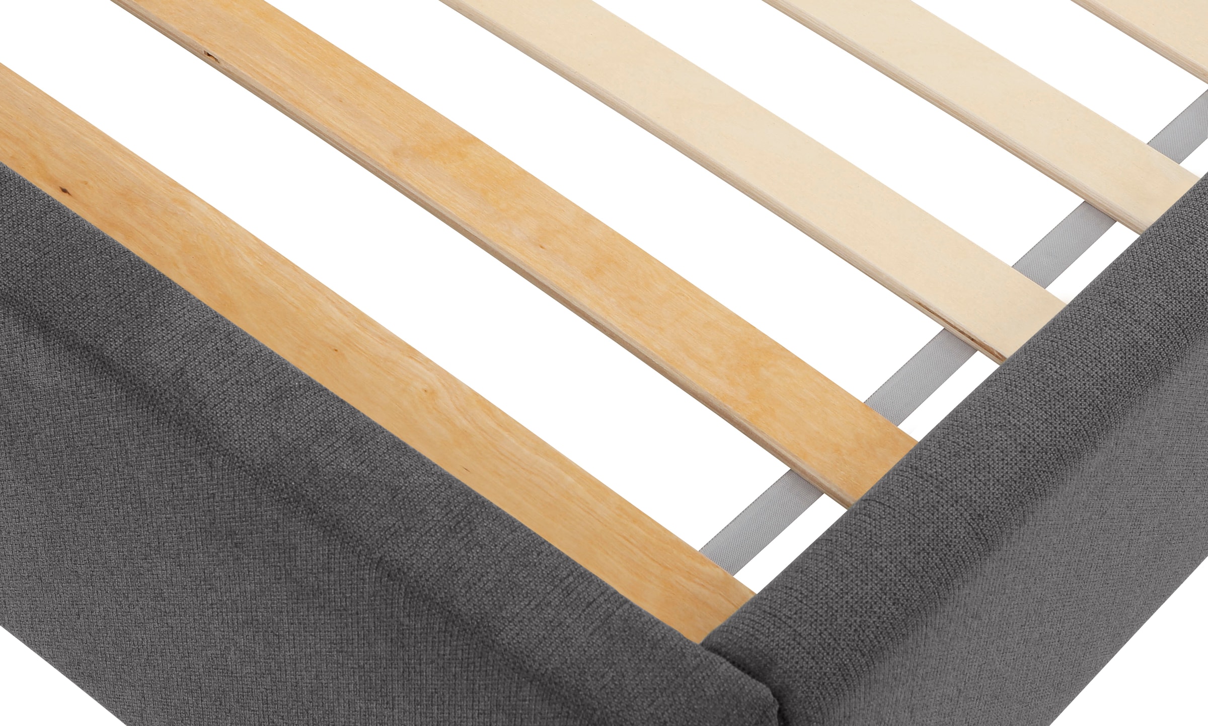 Lüttenhütt Polsterbett »Gebko« angenehm gepolstertes Kopfteil mit dekorativem Wabenmuster