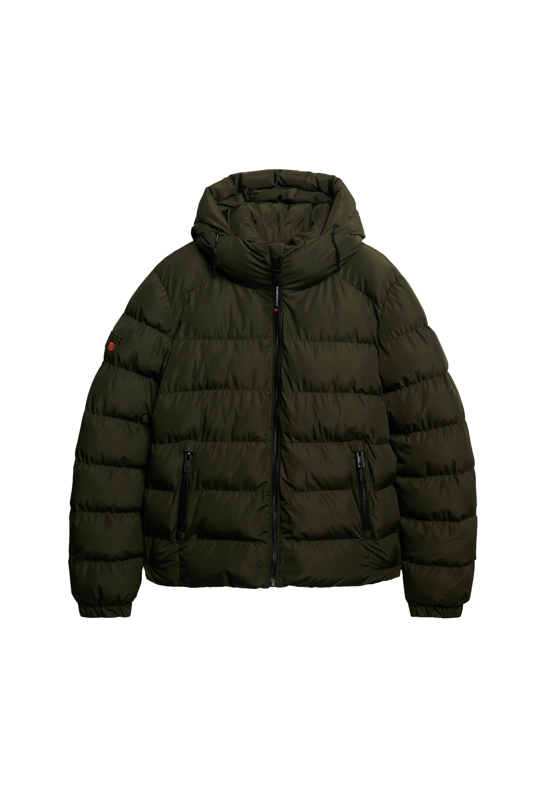 Superdry Steppjacke »HOODED SPORTS PUFFER JACKET« mit Kapuze Kunstfaser, relaxed fit