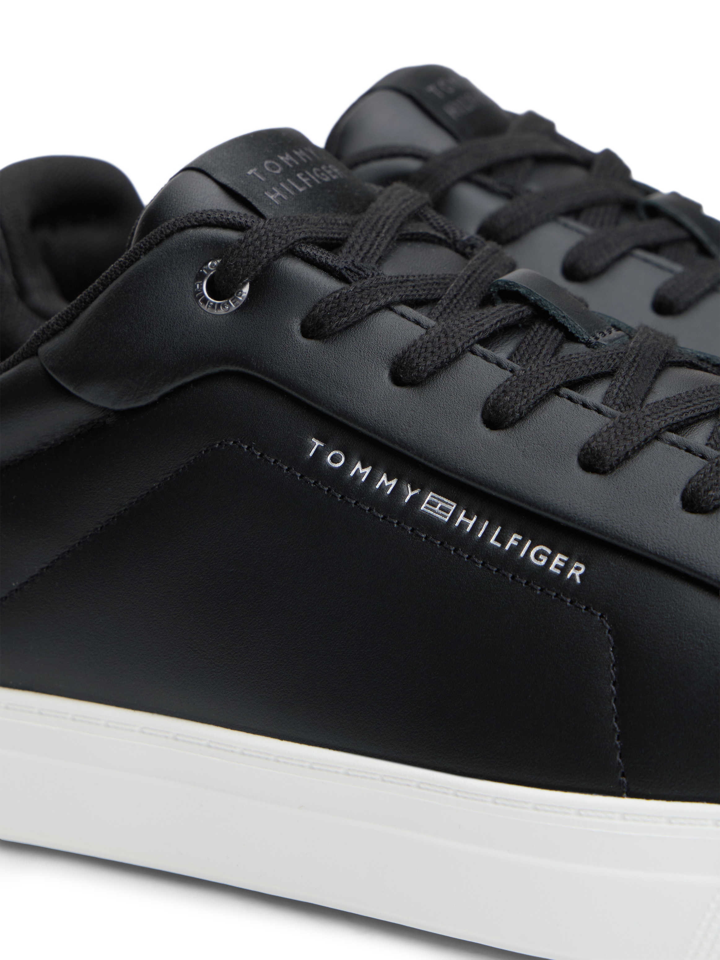 Tommy Hilfiger Sneaker »ICON COURT LIGHT PREMIUM«  , Schnürschuh, Freizeitschuh, Halbschuh mit Ziernähten