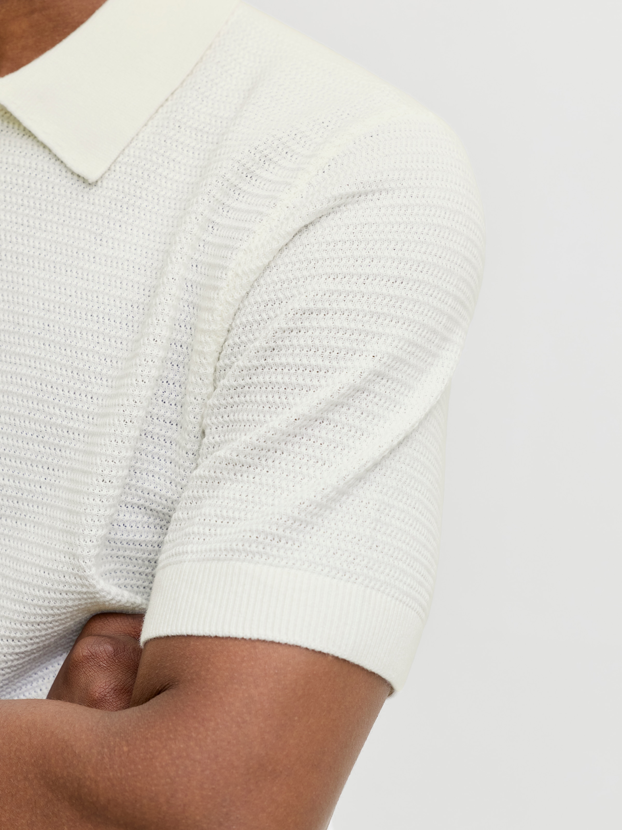 Jack & Jones Polokragenpullover »JPRBLURILEY KNIT POLO SS SN« Baumwolle, regular fit