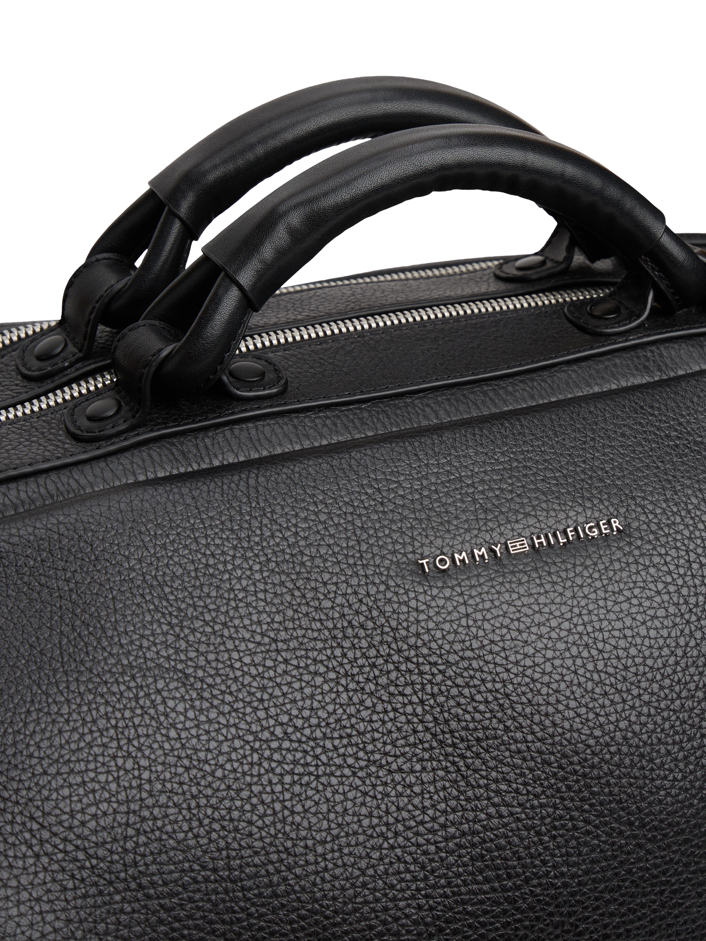 Tommy Hilfiger Weekender »TH PREMUM LEATHER DUFFLE« , Men Reisetasche, Freitzeittasche mit Logoschriftzug