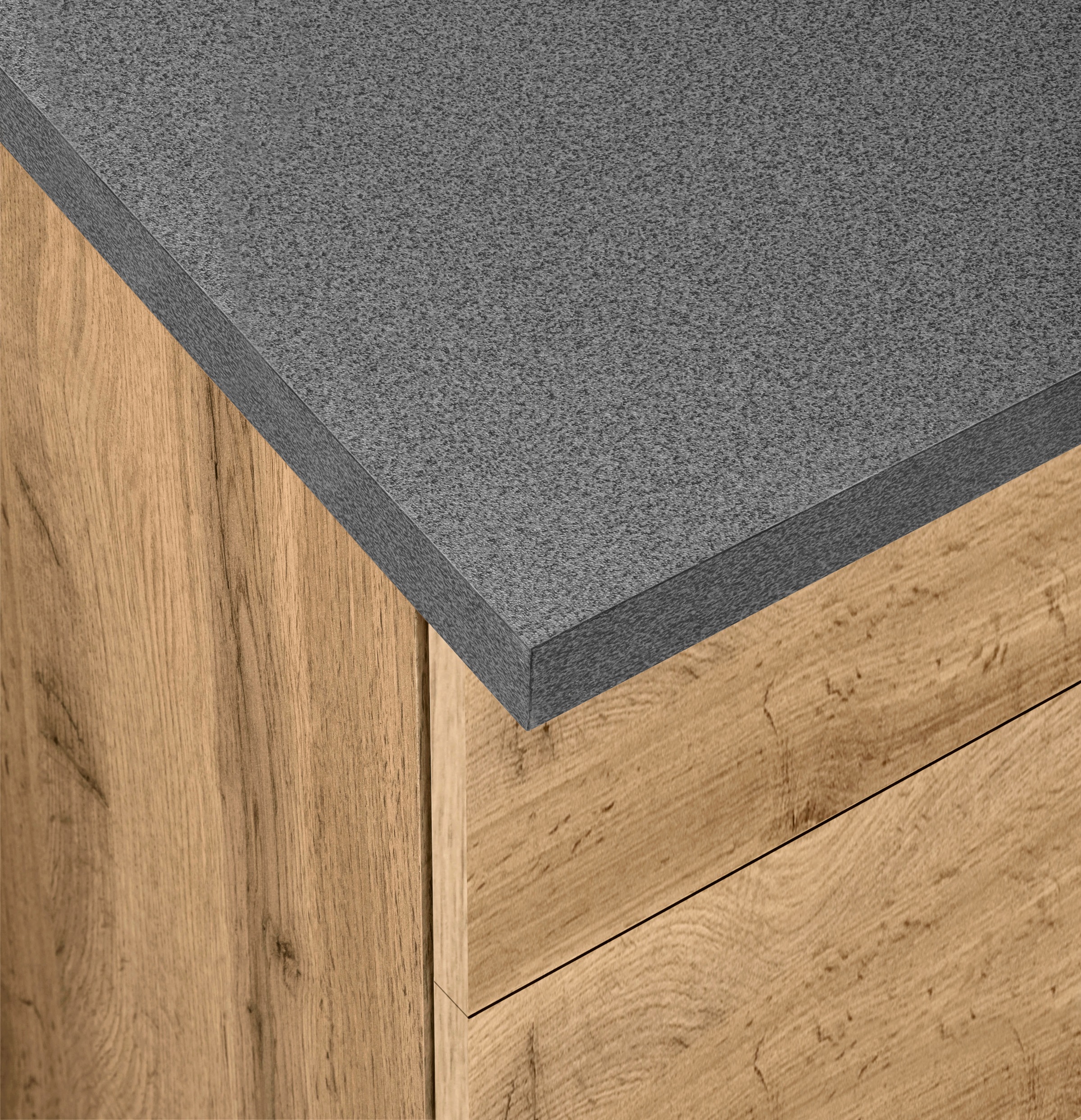 KOCHSTATION Küchenzeile »KS-Colmar« mit E-Geräten, Breite 240 cm