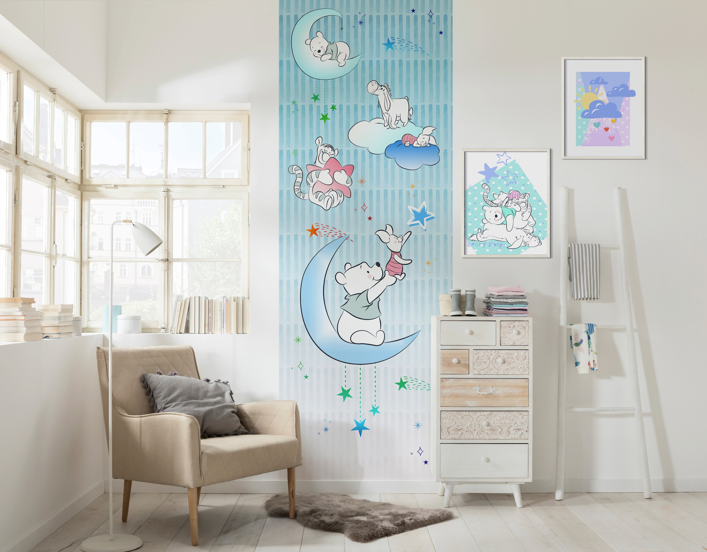 Komar Bild »Winnie the Pooh Beary Sleepy« Disney 1 Stk. tlg. Wandbild zur Dekoration im Kinderzimmer - ohne Rahmen