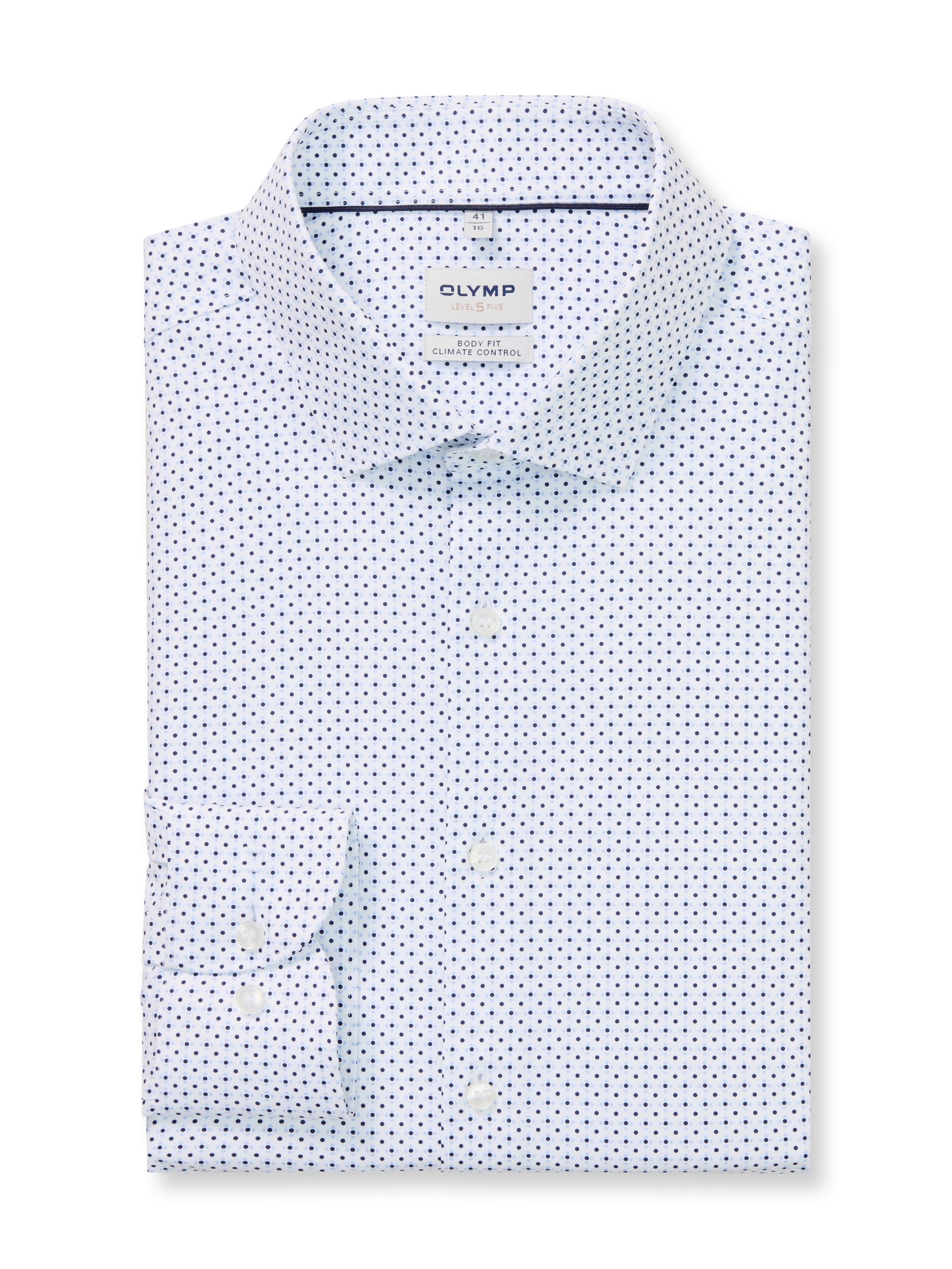OLYMP Langarmhemd »Level Five« Businesshemd, body fit, Kentkragen, Climate Control