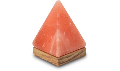 Salzkristall-Tischlampe »USB-Pyramide«