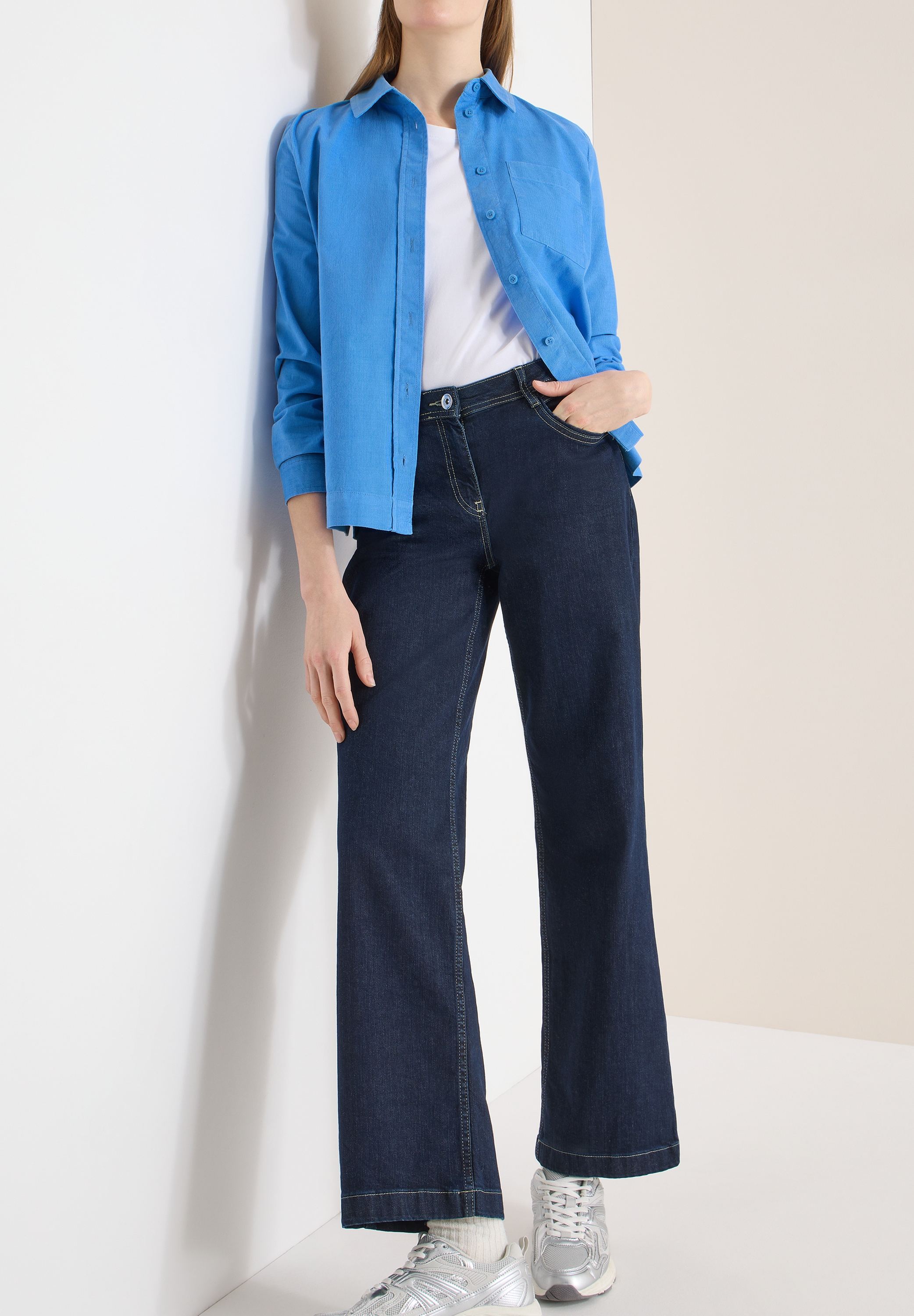 Cecil Hemdbluse in feiner Cord-Qualität