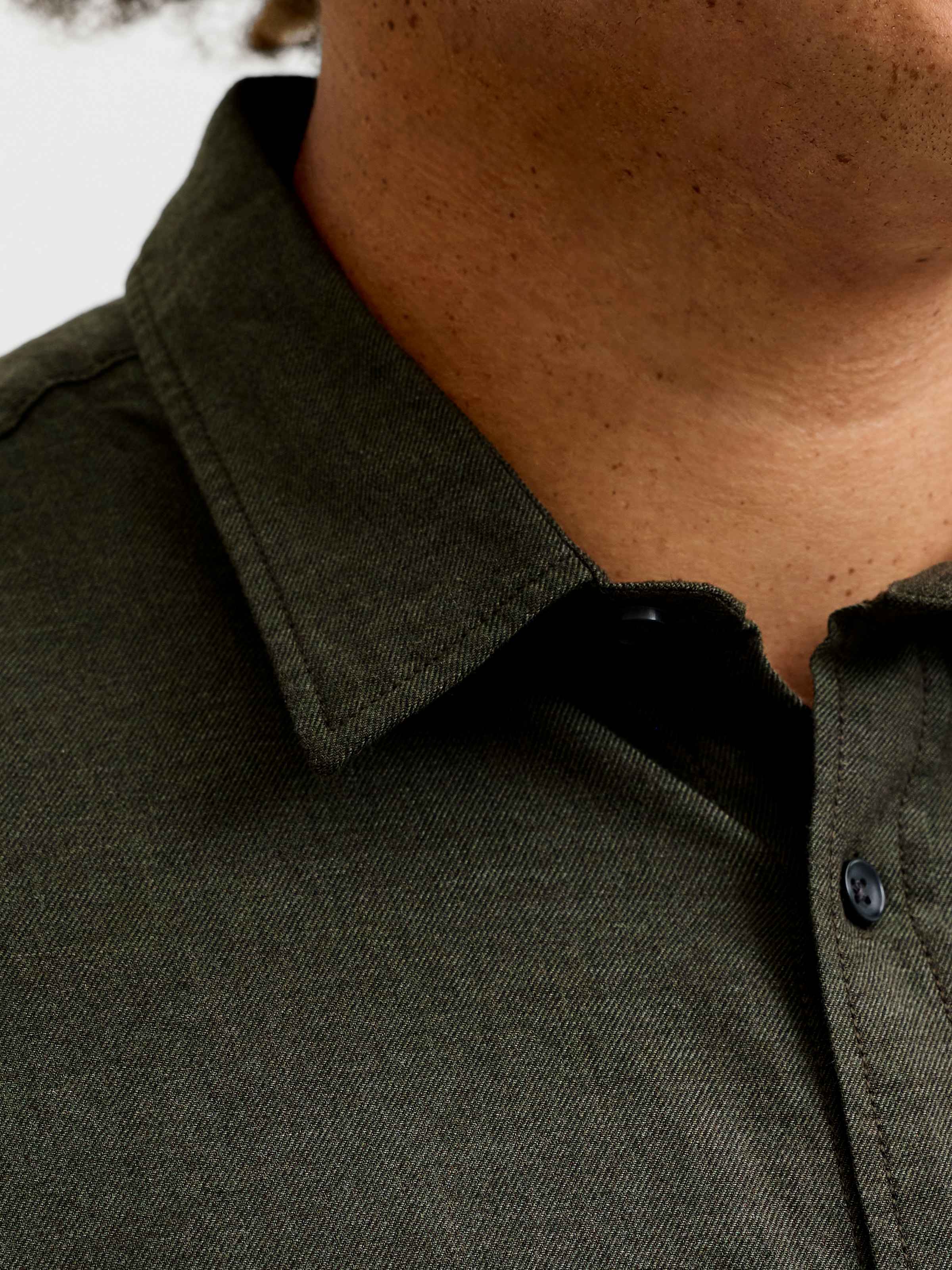 Jack & Jones PlusSize Langarmhemd »JJEFIELD MELANGE SHIRT LS SN PLS« Baumwolle, regular fit