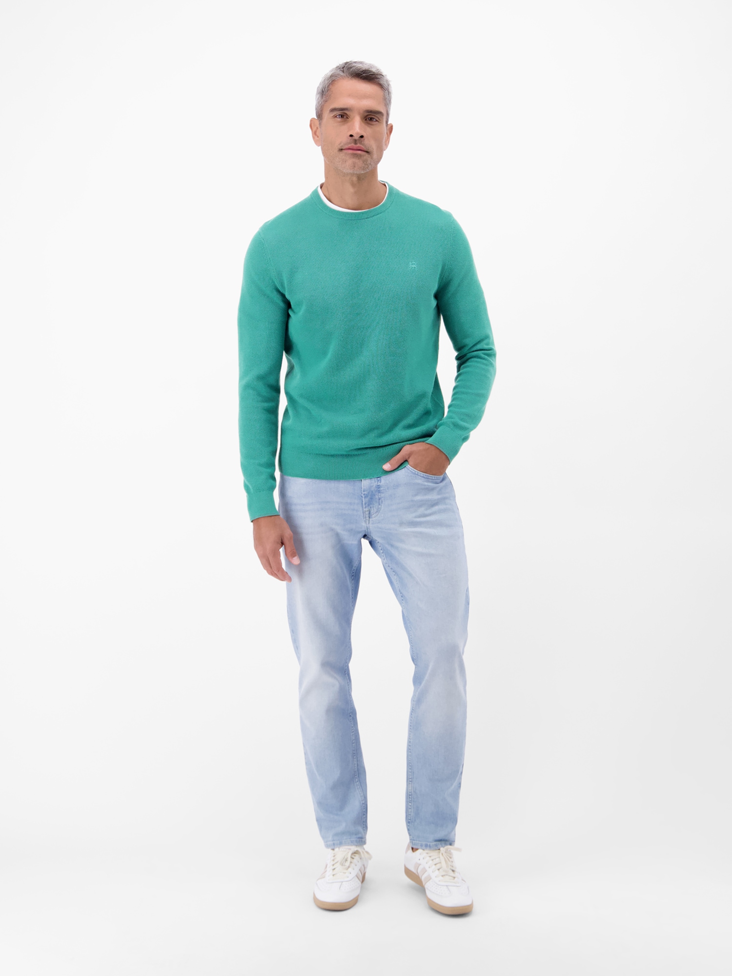 LERROS Sweatshirt »Sweatshirt in dynamischer 2-Tone-Optik«
