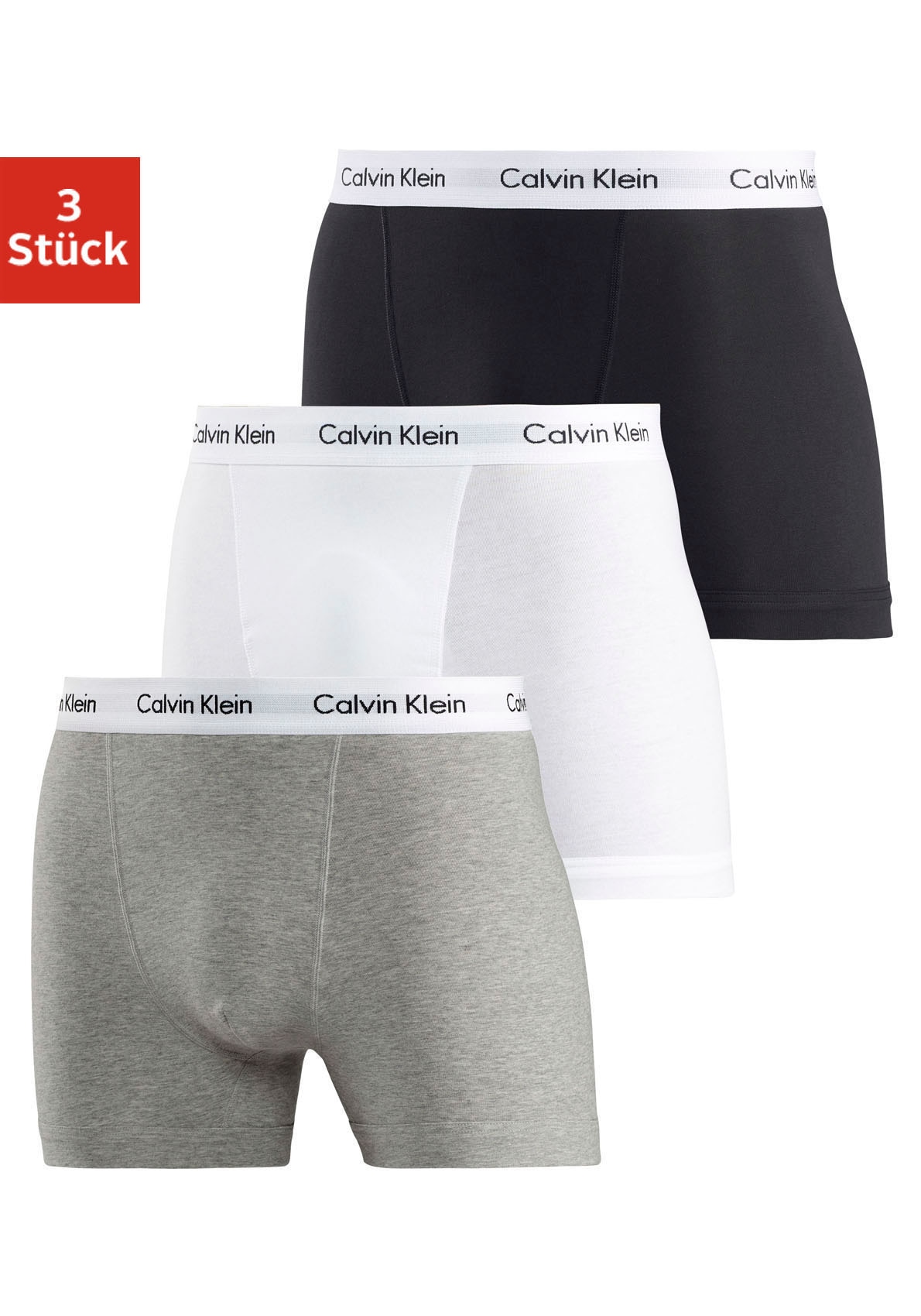Calvin Klein Underwear Boxer »CK Boxer 3x« 3 Stk. mit Logoschriftzug am Bund