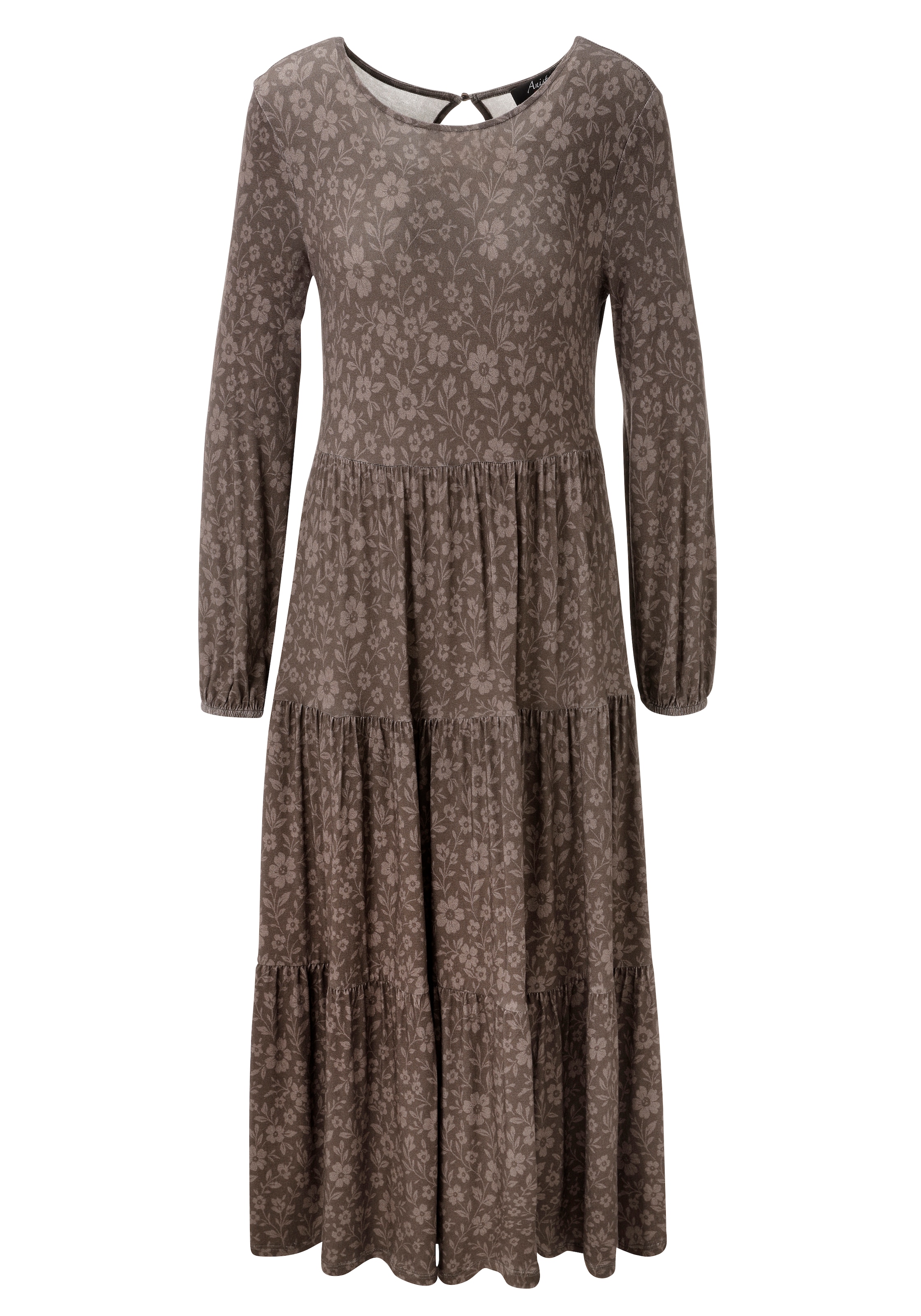 Aniston CASUAL Jerseykleid mit dezenten Blumendruck - jedes Teil ein Unikat - NEUE KOLLEKTION