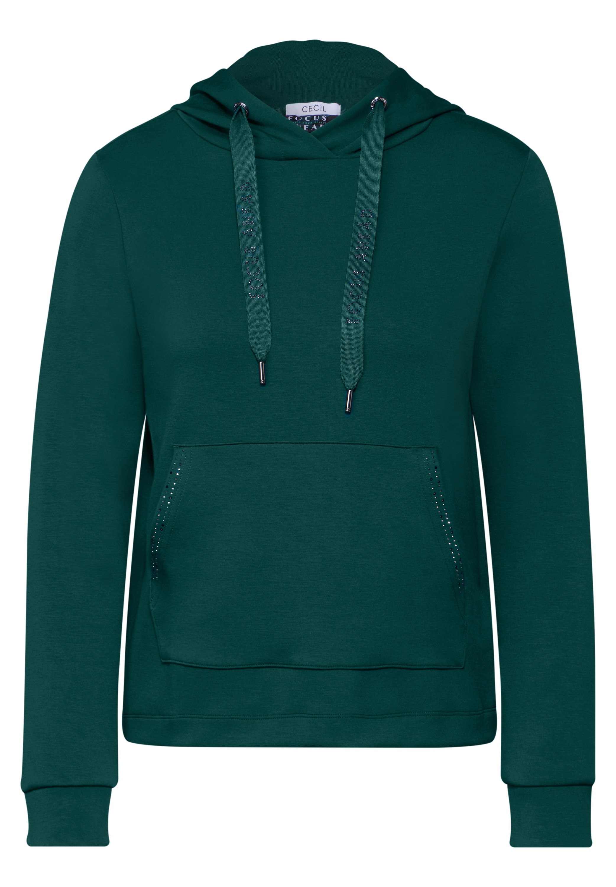 Cecil Kapuzensweatshirt, mit Glitzerdetails