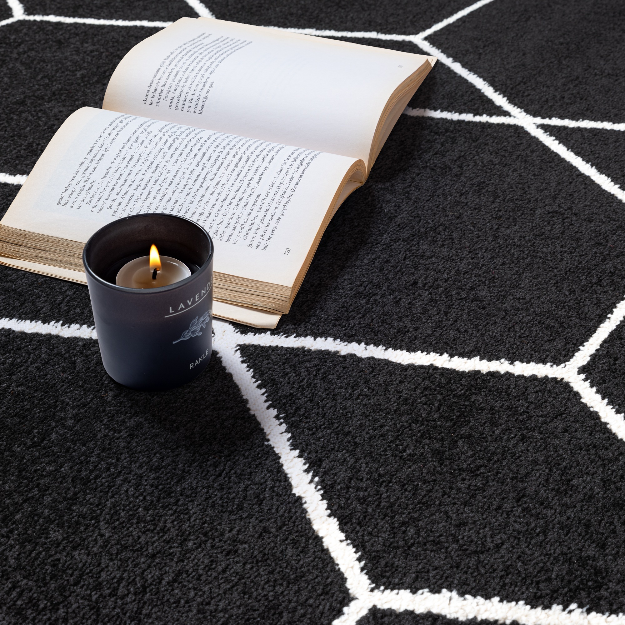 Sanat Teppich »Trellis« rund 10 mm Höhe Kurzflor, skandi, boho, auch als Läufer und in rund