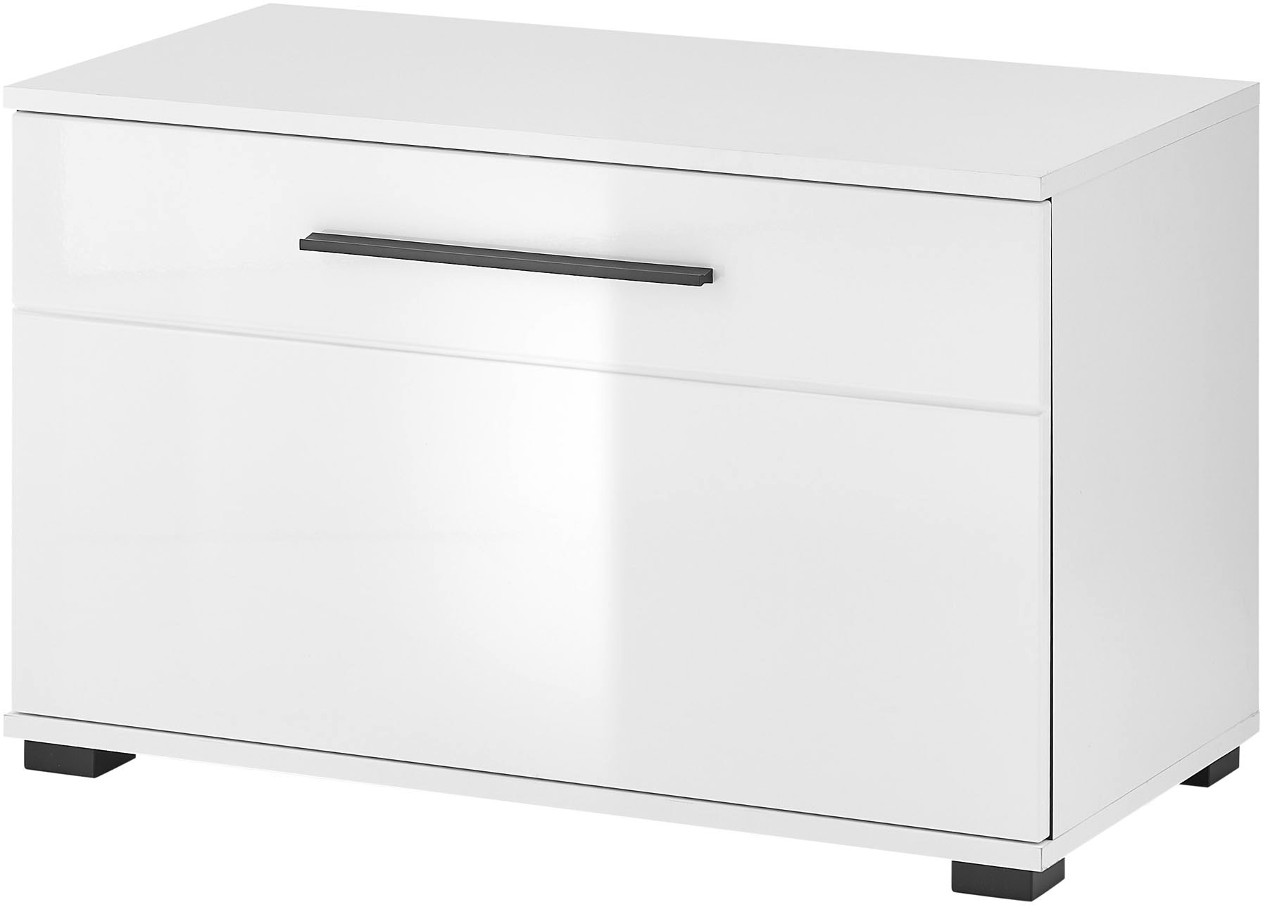 Home affaire Schuhbank »Cantara, Garderobenbank mit Klappe, Sitzbank in zwei Farben« ausreichend Stauraum, Platz für ca. 6 Paar Schuhe, 80 cm breit