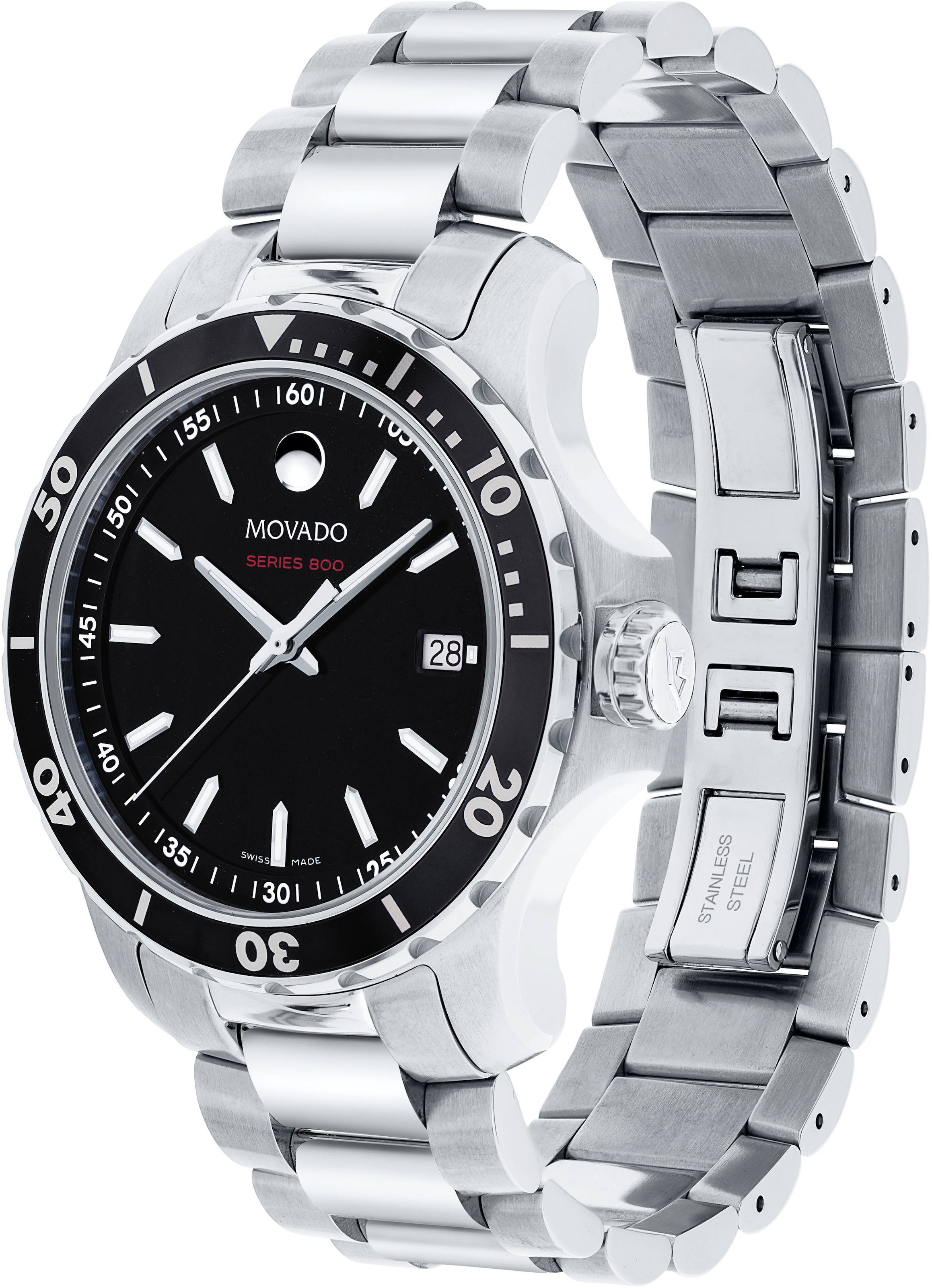 MOVADO Schweizer Uhr »Series 800, 2600135«, Quarzuhr, Armbanduhr, Herrenuhr, Swiss Made, Datum