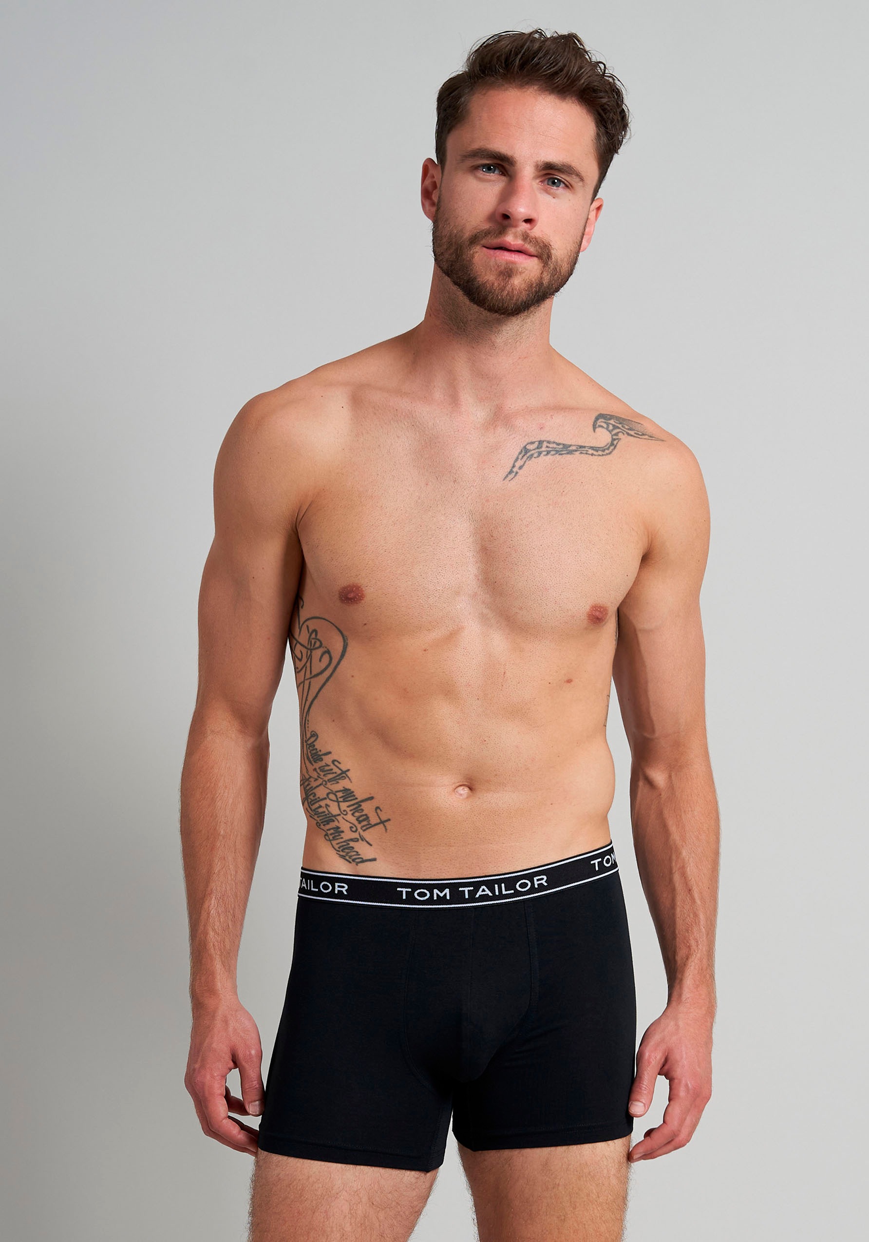 TOM TAILOR Boxershorts »Buffer«, (Packung, 3 St.)