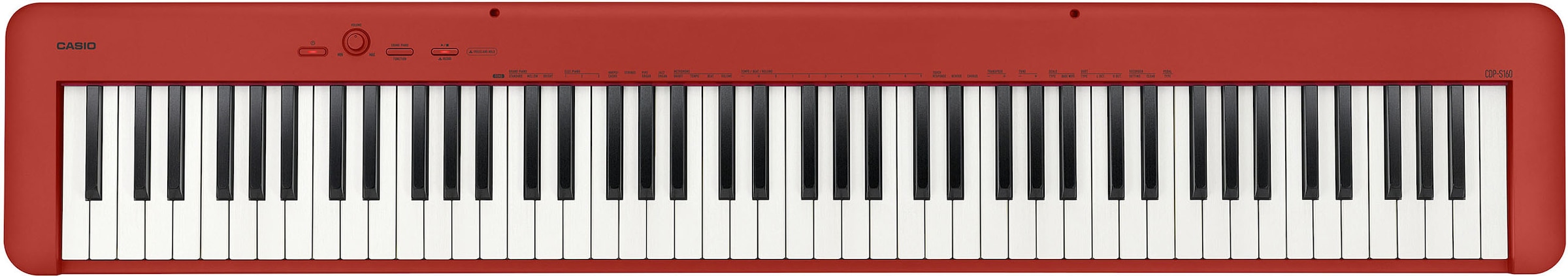 CASIO Digitalpiano »CDP-S160RD«, (Set), mit Stativ und Pedaleinheit