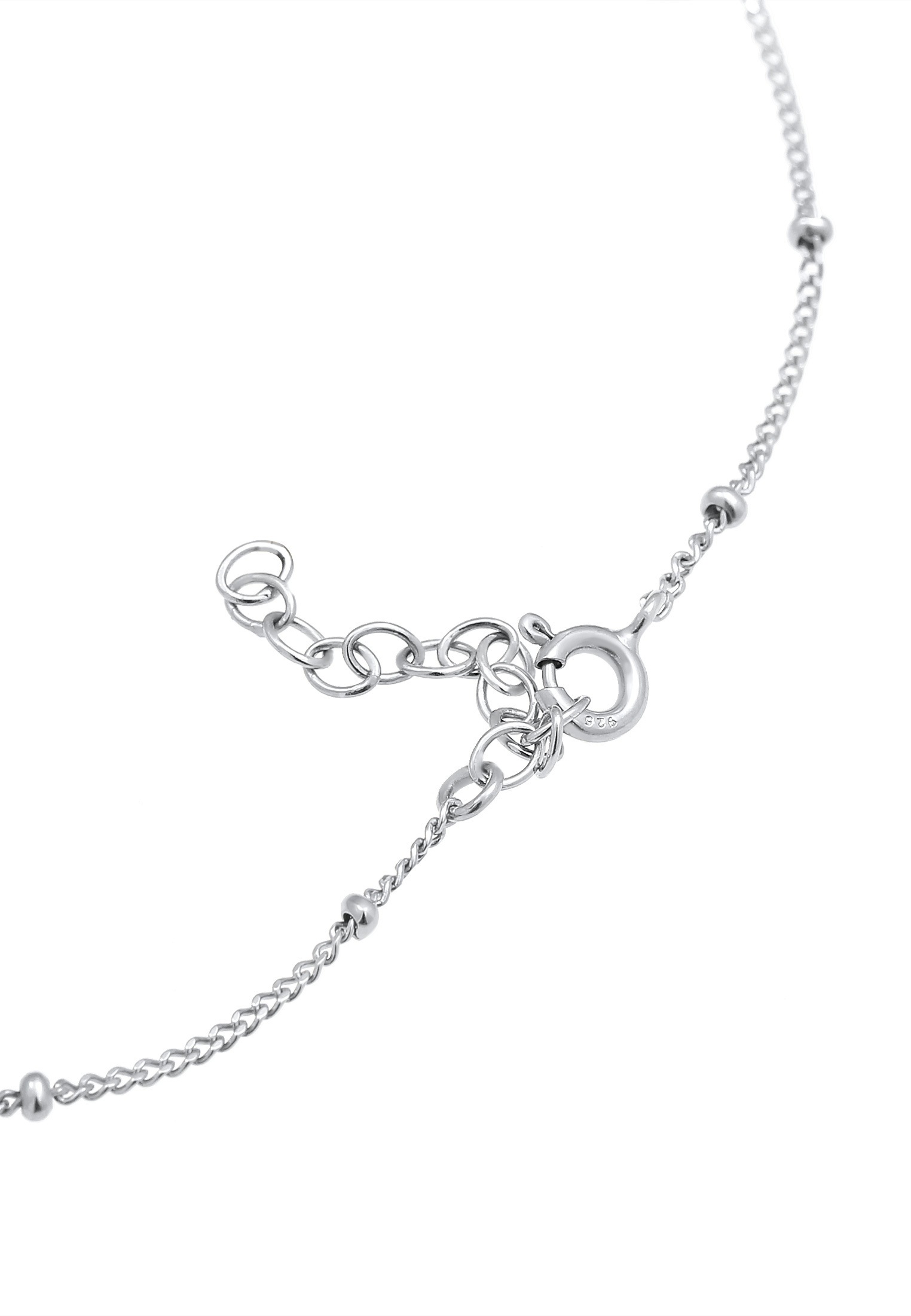 Elli Fußkette »Fußschmuck Plättchen Kauri Muschel Maritim 925 Silber«