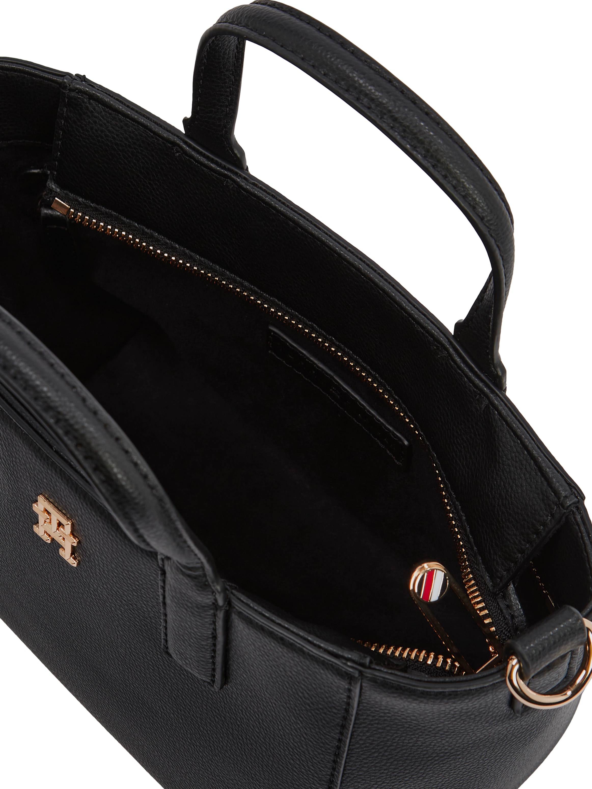 Tommy Hilfiger Shopper »TH SOFT LOGO MINI TOTE«, Damen Beuteltasche, Henkeltasche, Schultertasche mit TH-Logo