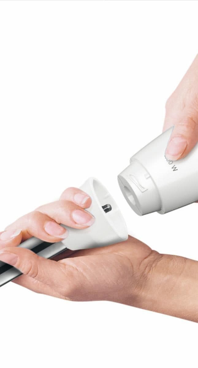 BOSCH Stabmixer »CleverMixx MSM24500, Edelst. Mixfuß, Zerkleinerer, Schneebesen, weiß«, 400 W, 4 Klingen, Mixbecher, Made in Europe