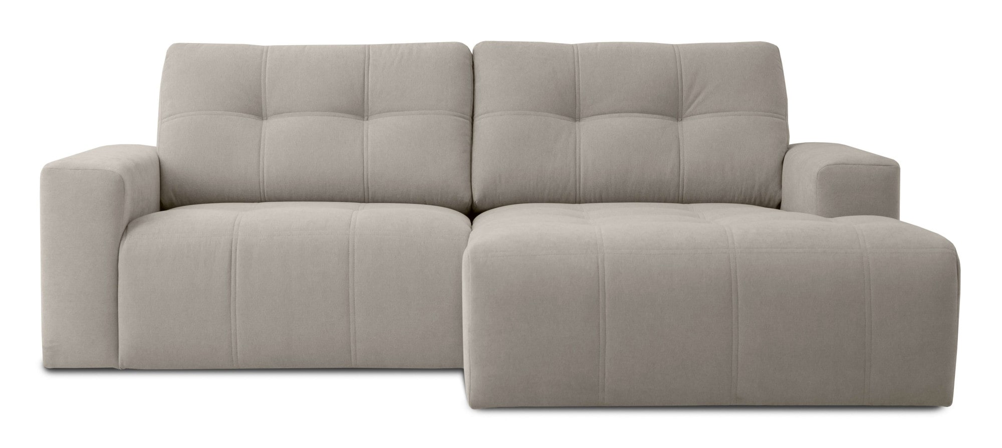 Home affaire Ecksofa »Turnon, Lounge-sofa, Breite 221 cm«, Chenille, mit Knopf- und Doppelsteppung, elegantes Aussehen