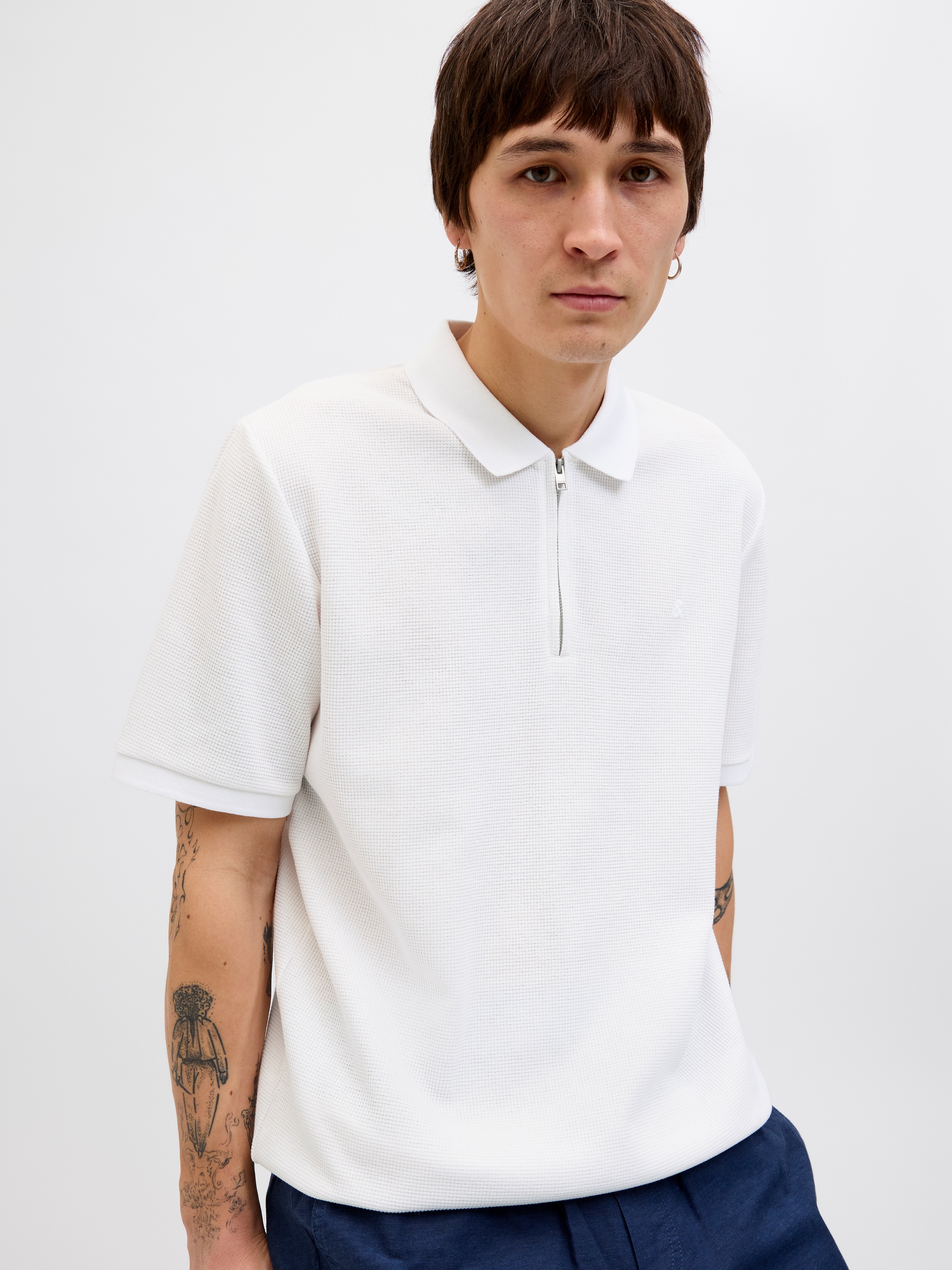 Jack & Jones Poloshirt »JJEAUSTIN ZIP POLO SS NOOS«, mit Polokragen