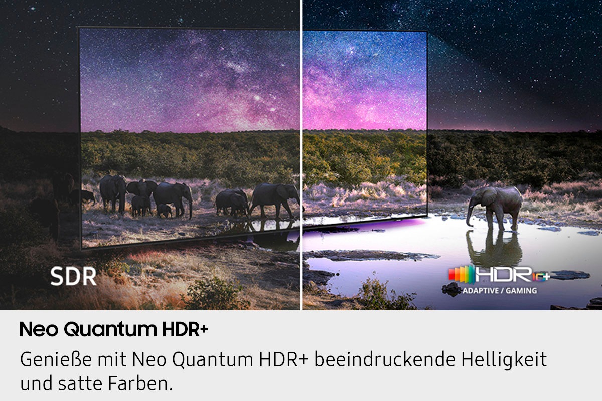 Samsung QLED-Fernseher »GQ50QN90FAT«, 4K Ultra HD, Smart-TV, NQ HDR, Glare Free, Upscaling Pro, Dolby Atmos & AI Sound, bis 165Hz