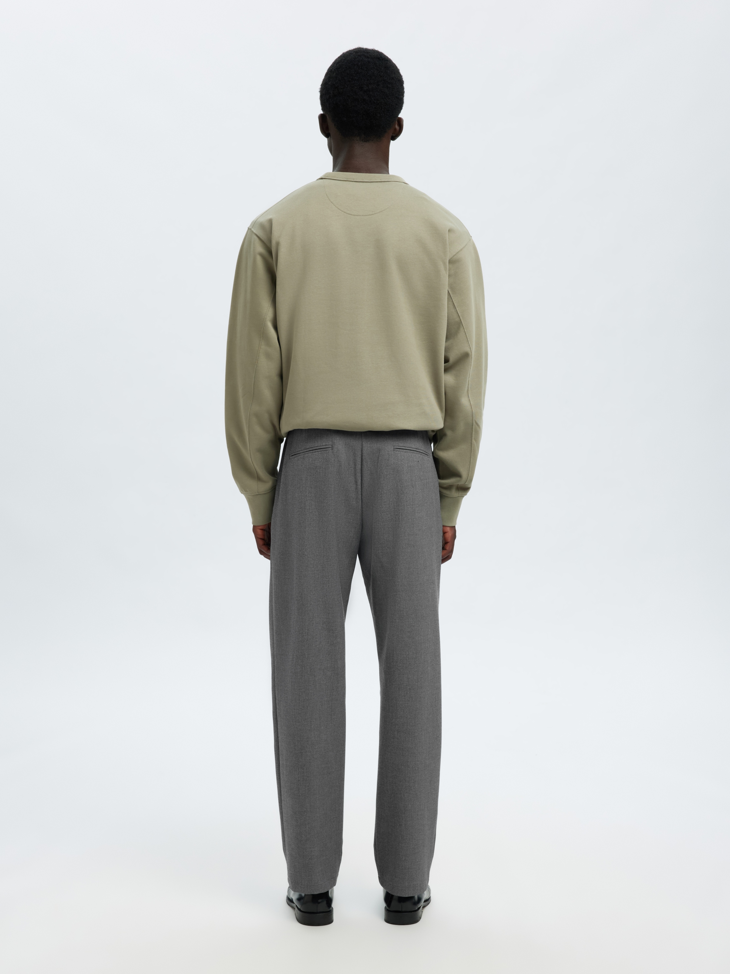 SELECTED Schlupfhose »SLH196-STRAIGHT ROBERT STRING PANT NOOS«  Materialmix, gerade geschnitten