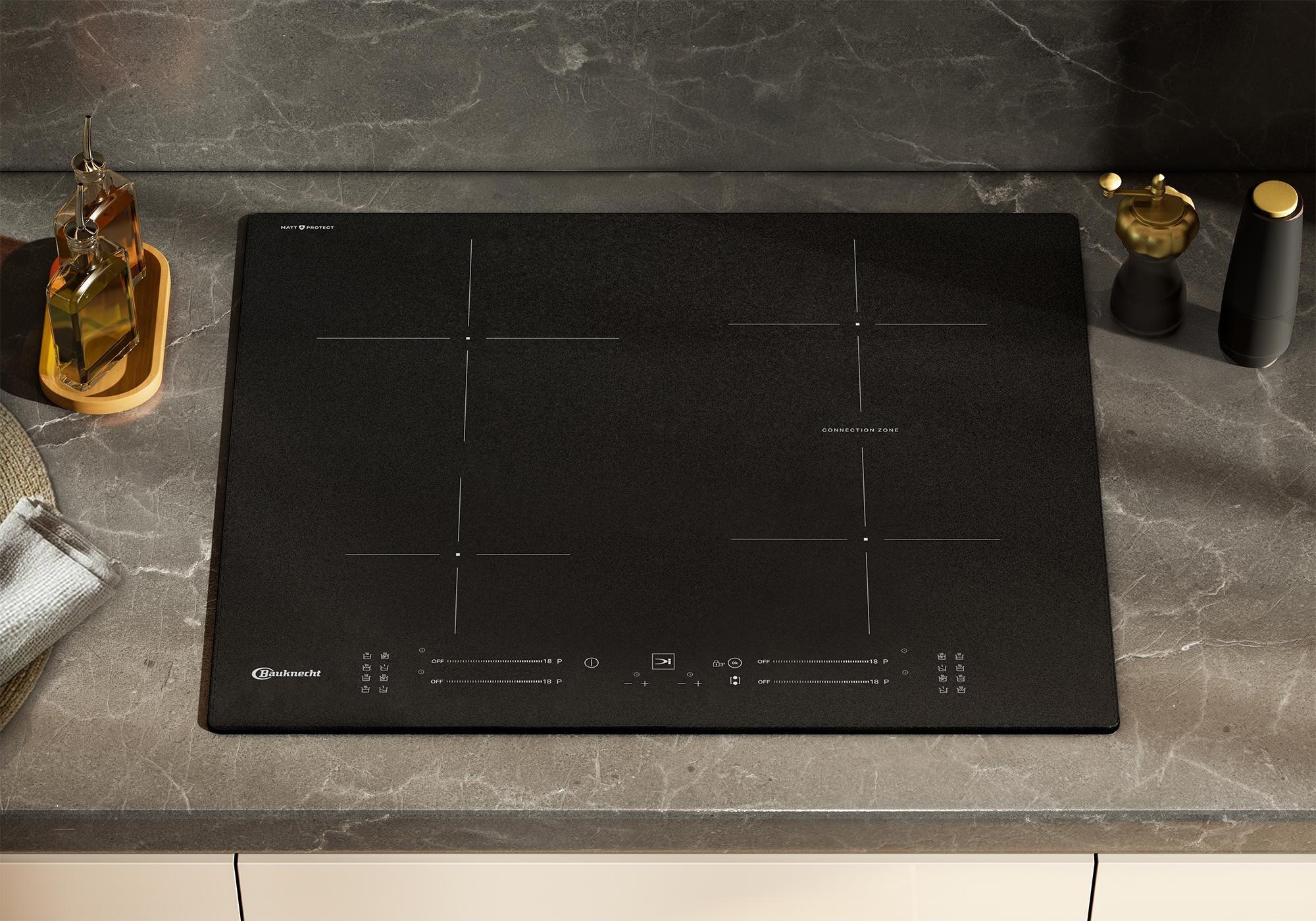BAUKNECHT Induktions-Kochfeld »BKS2560BFBM« MattProtect–kratzfestes Mattglas mit 3× höherer Widerstandsfähigkeit.