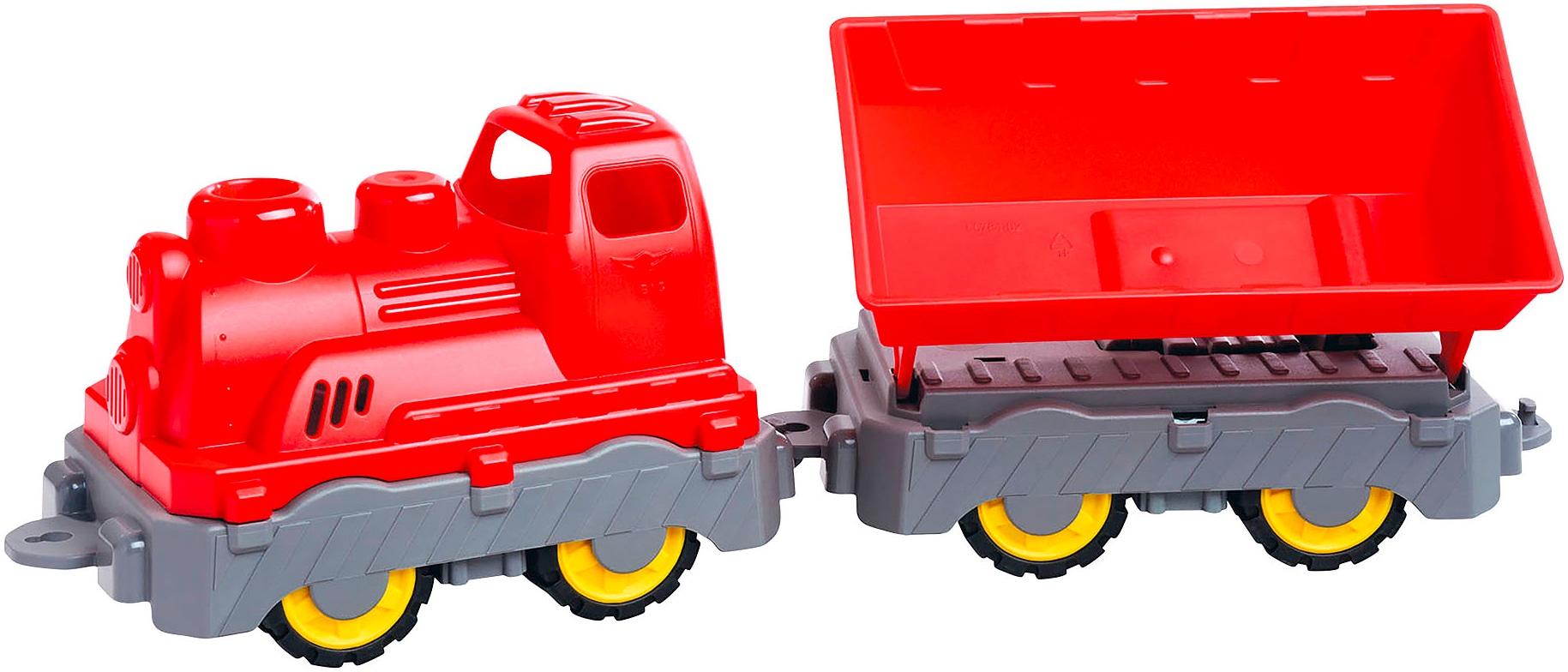 BIG Spielzeug-Lokomotive »BIG Power Worker Mini Zug mit Wagon«, Made in Germany