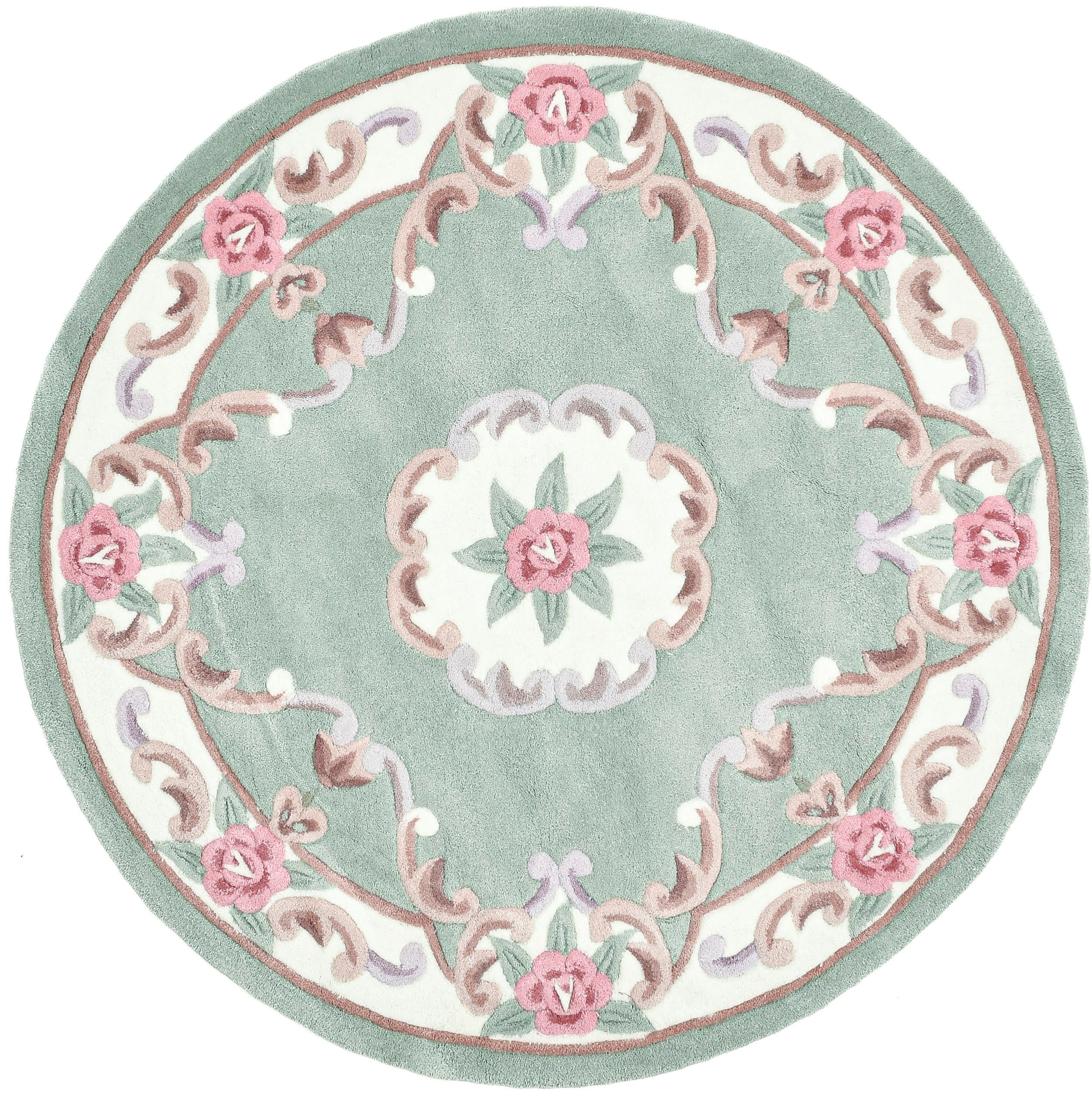THEKO Teppich »Ming«, rund, 14 mm Höhe, hochwertiges Acrylgarn, ideal im Wohnzimmer & Schlafzimmer
