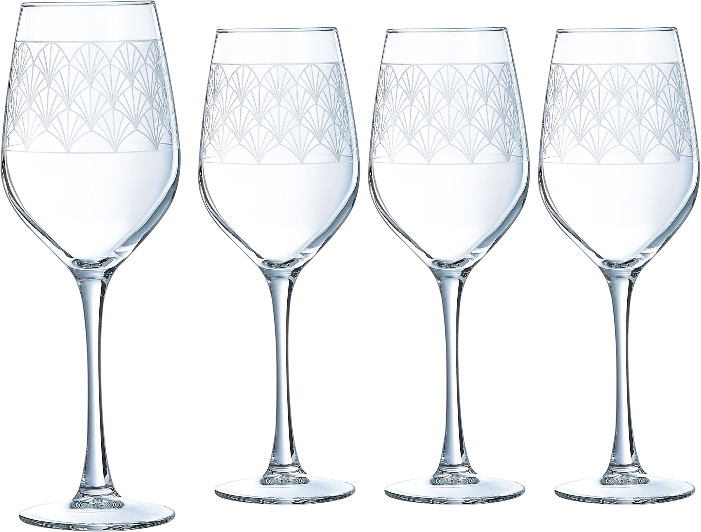 Weinglas »Trinkglas Paradisio«, (Set, 4 tlg.), Gläser Set, mit Pantographie-Optik,...