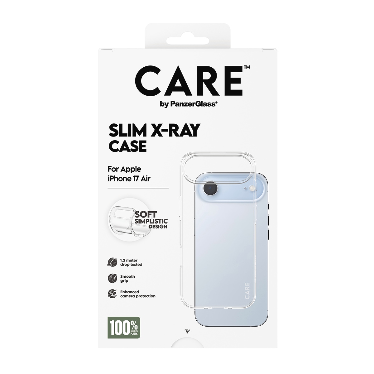 CARE by PanzerGlass Handyhülle »Slim X-Ray Case für Apple iPhone Air« Apple iPhone Air Backcover, Schutzhülle, Handyschutzhülle, Case, Schutzcase, stoßfest
