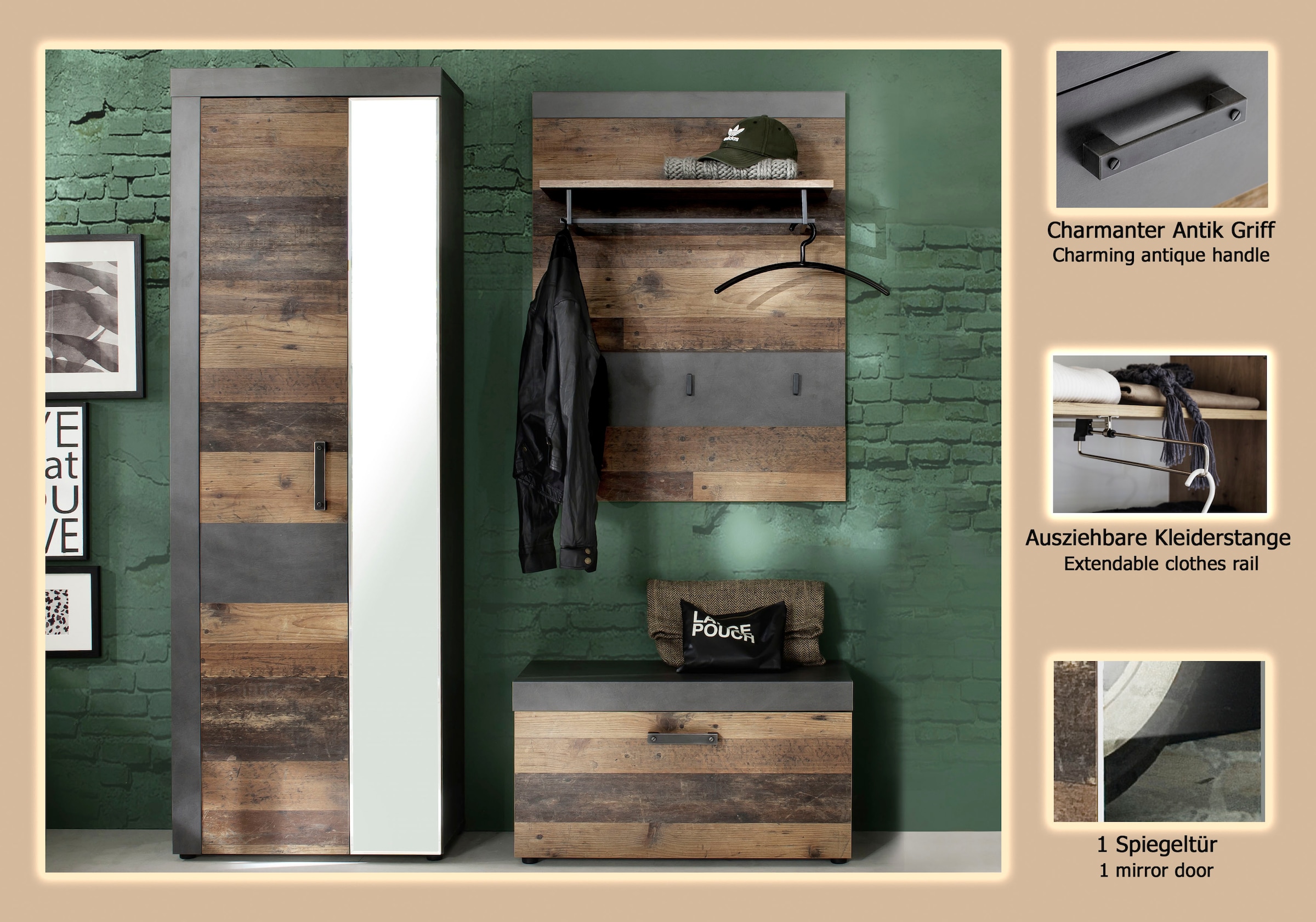 INOSIGN Garderoben-Set »Ilana« Set, 3 Stk. tlg.