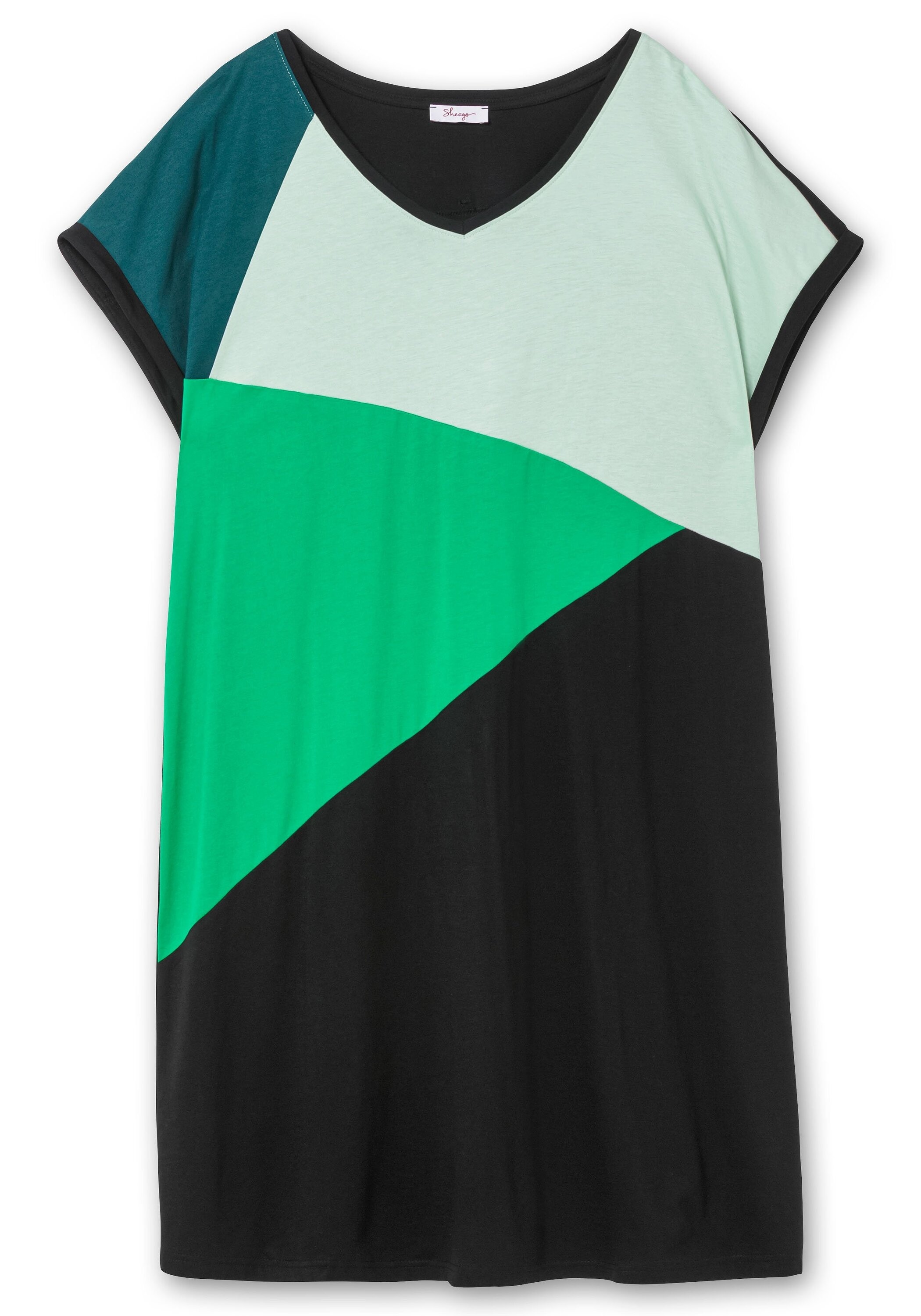 Sheego Jerseykleid »Oversized-Shirtkleid mit Grafikprint vorn«