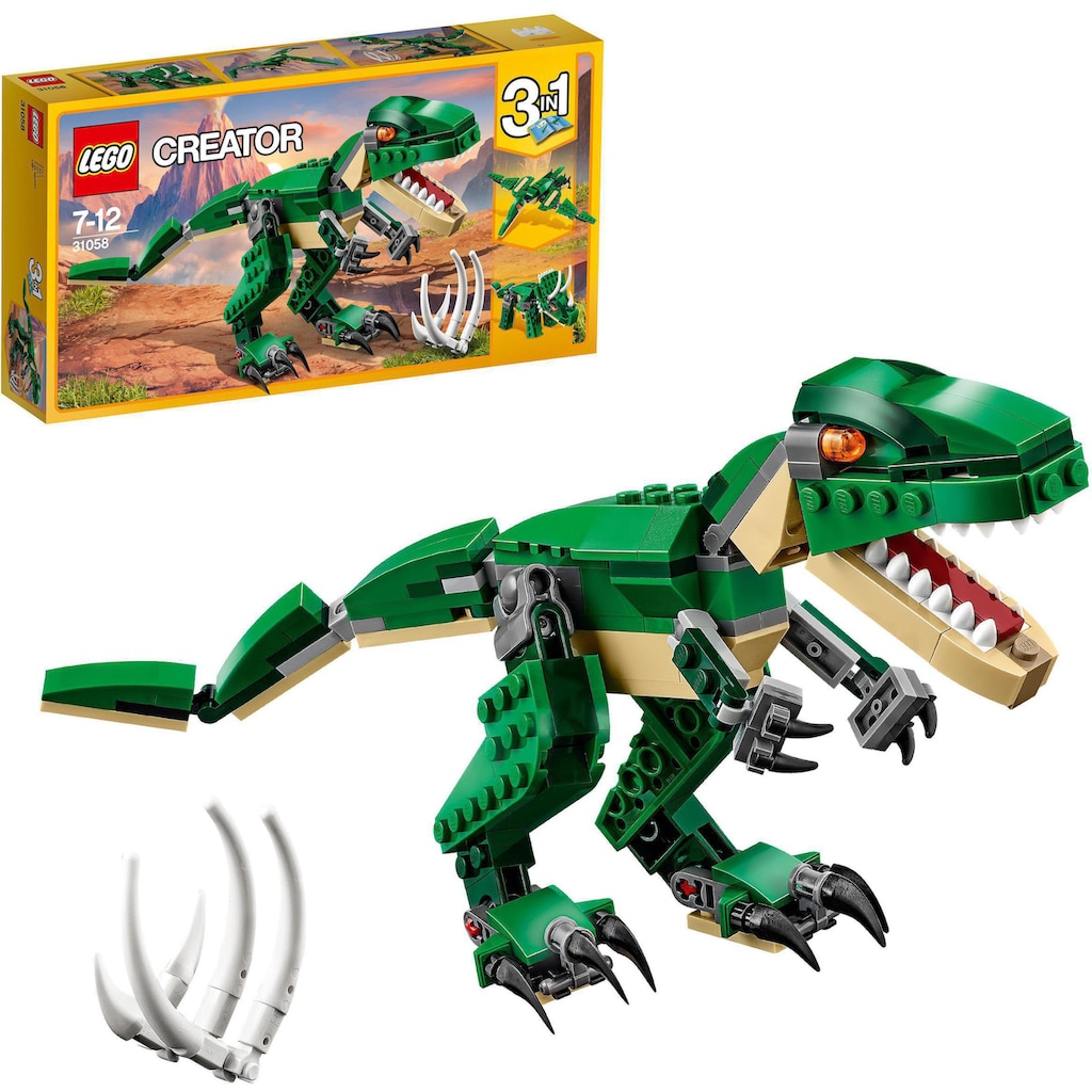 LEGO® Konstruktionsspielsteine »Dinosaurier (31058), LEGO® Creator 3in1«, (174 St.)