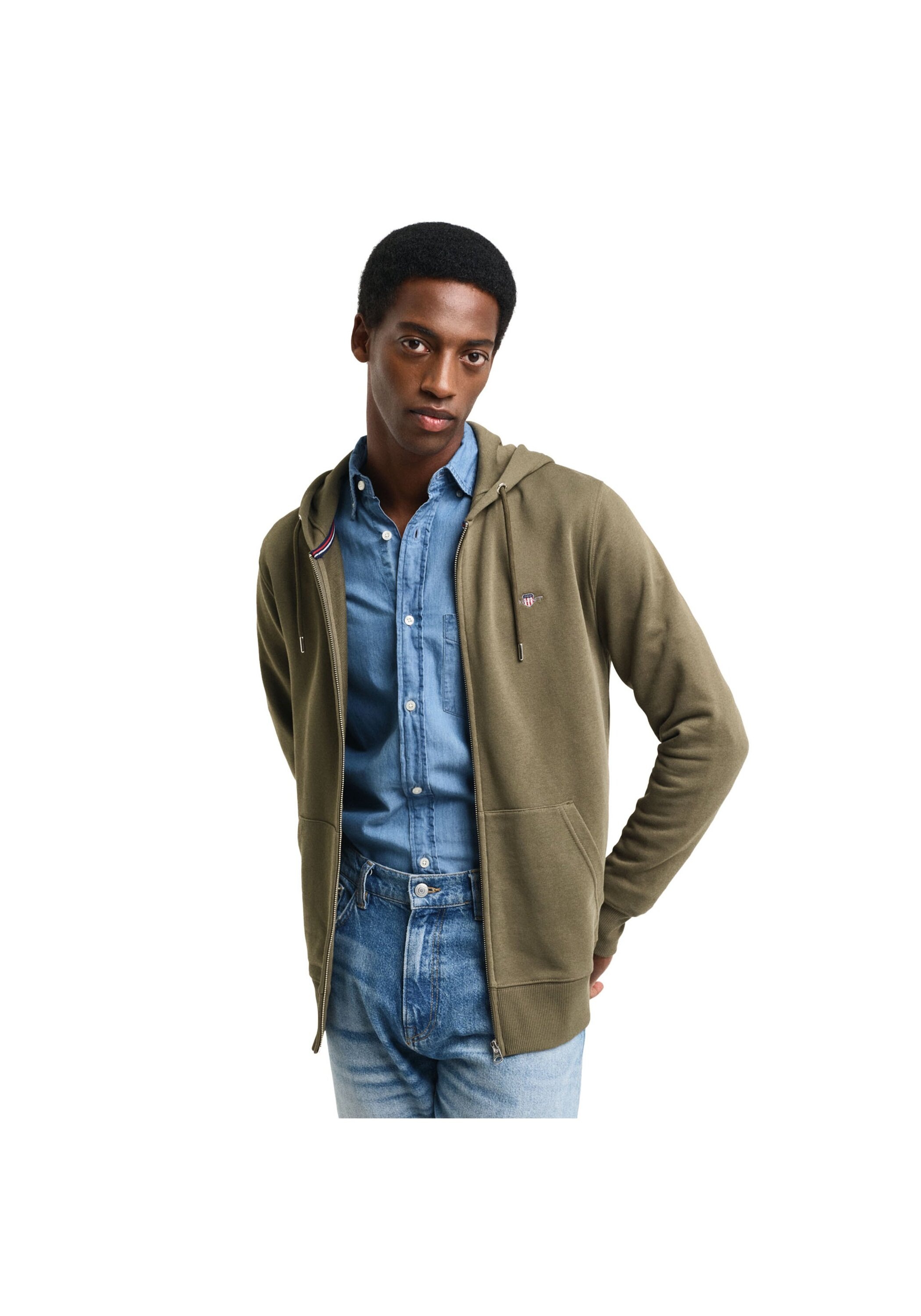 Gant Sweatshirt »Sweatjacke REGULAR SHIELD FULL ZIP HOODIE«
