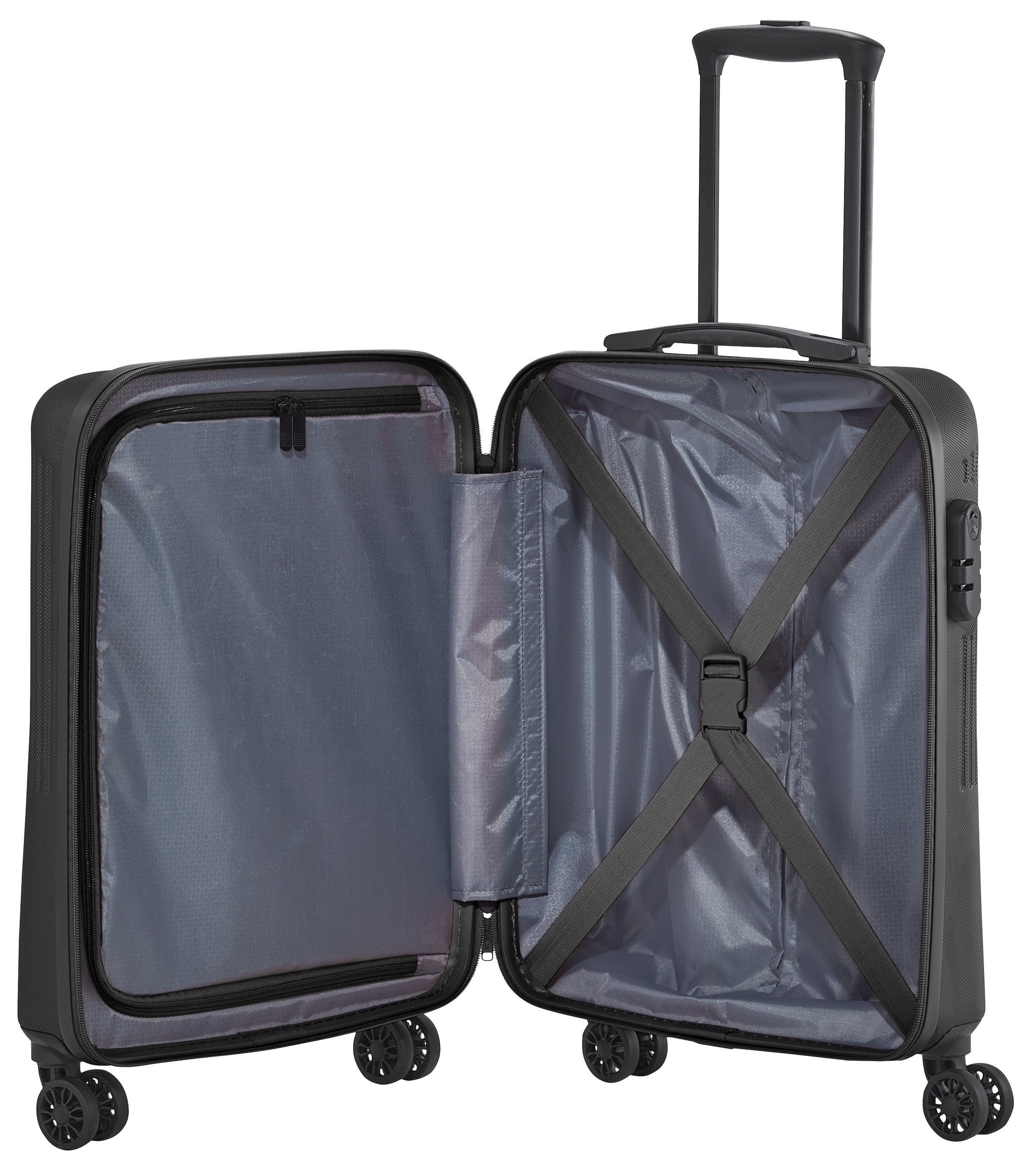 travelite Trolleyset »BALI 3-teilig Hartschale« TSA-Schloss – robustes Reisegepäck