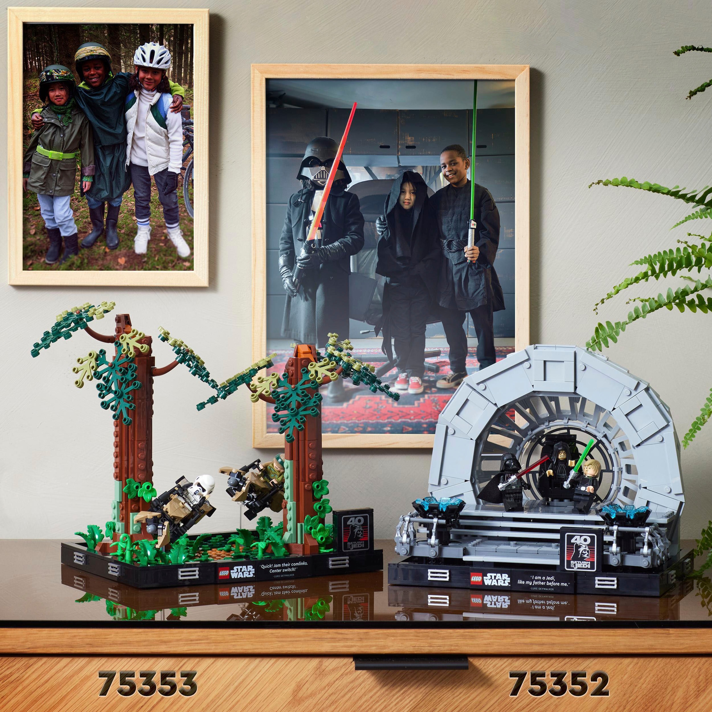LEGO® Konstruktionsspielsteine »Verfolgungsjagd auf Endor – Diorama (75353), LEGO® Star Wars™«, (608 St.)