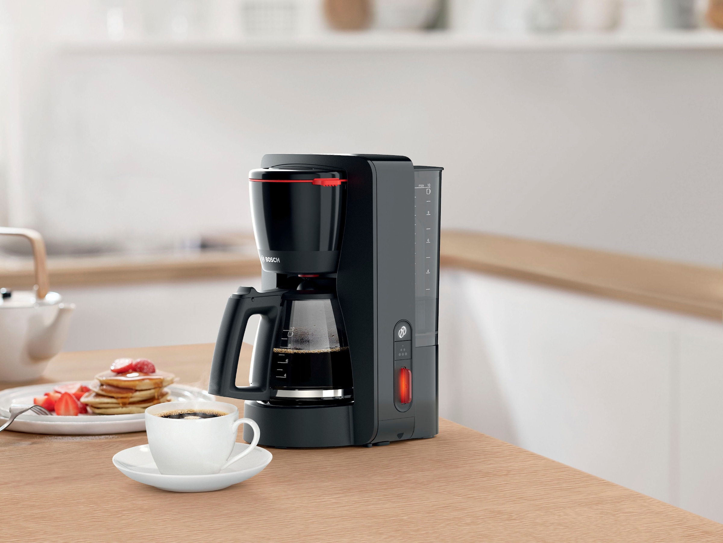 BOSCH Filterkaffeemaschine »MyMoment TKA3M133«, 1,25 l Kaffeekanne, Papierfilter, 1x4, 60min Warmhaltefunktion, Aroma intense, Entkalkungsprogramm, 1200 W