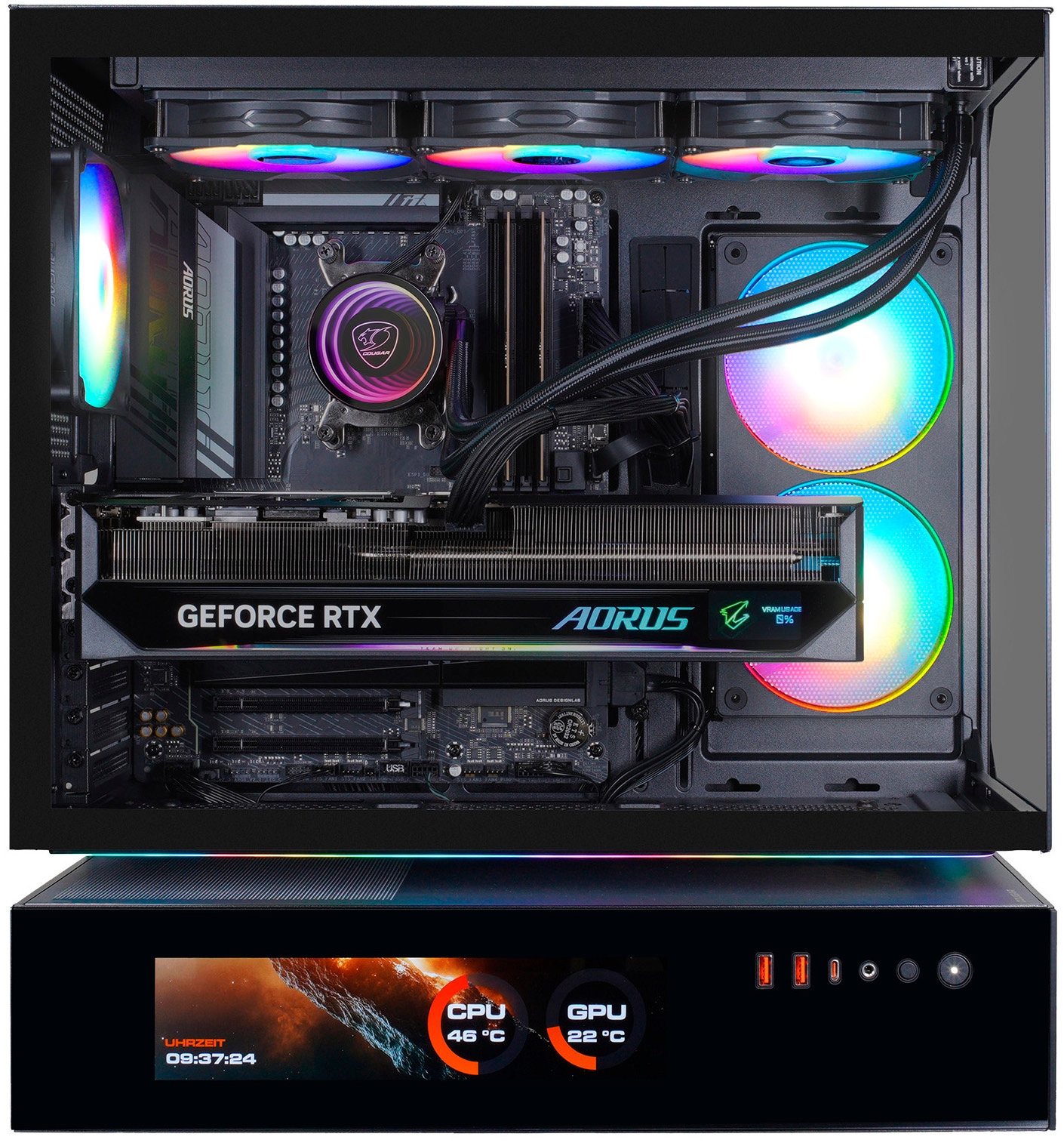 Cougar Gaming-PC »CFV235 Vision« Windows 11, DDR5 RAM