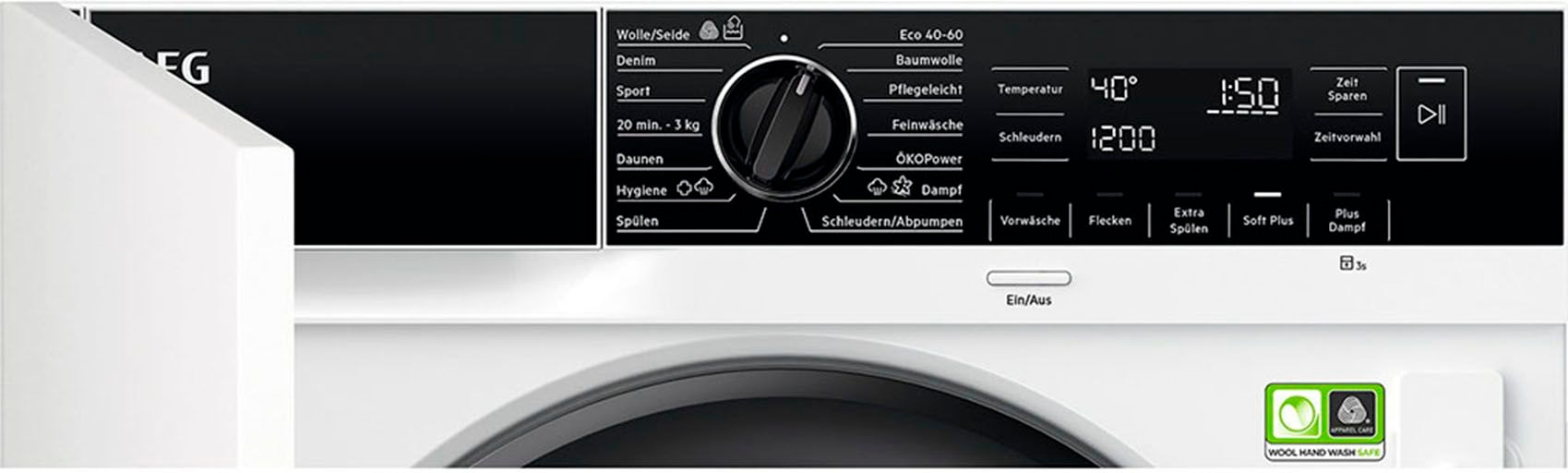 AEG Einbauwaschmaschine 8000 »LR8BI7480«, 8 kg, 1400 U/min, PowerCare-Technologie