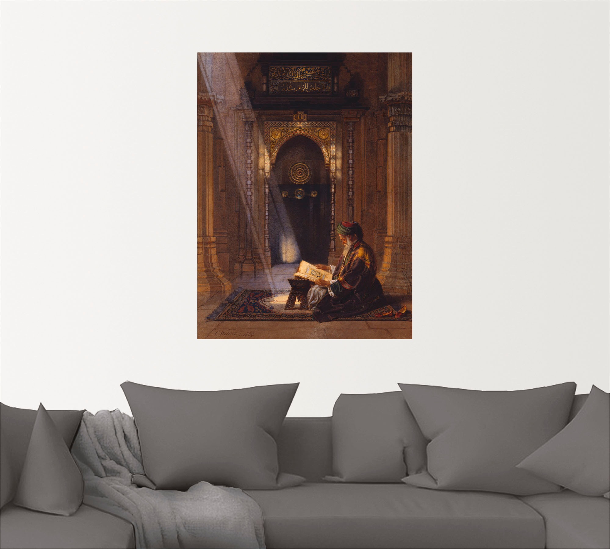 Artland Wandbild »In der Moschee.«, Religion, (1 St.), als Leinwandbild, Poster, Wandaufkleber in verschied. Größen