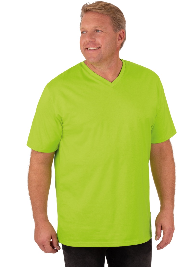 Trigema T-Shirt »TRIGEMA V-Shirt DELUXE Baumwolle«, (1 tlg.)