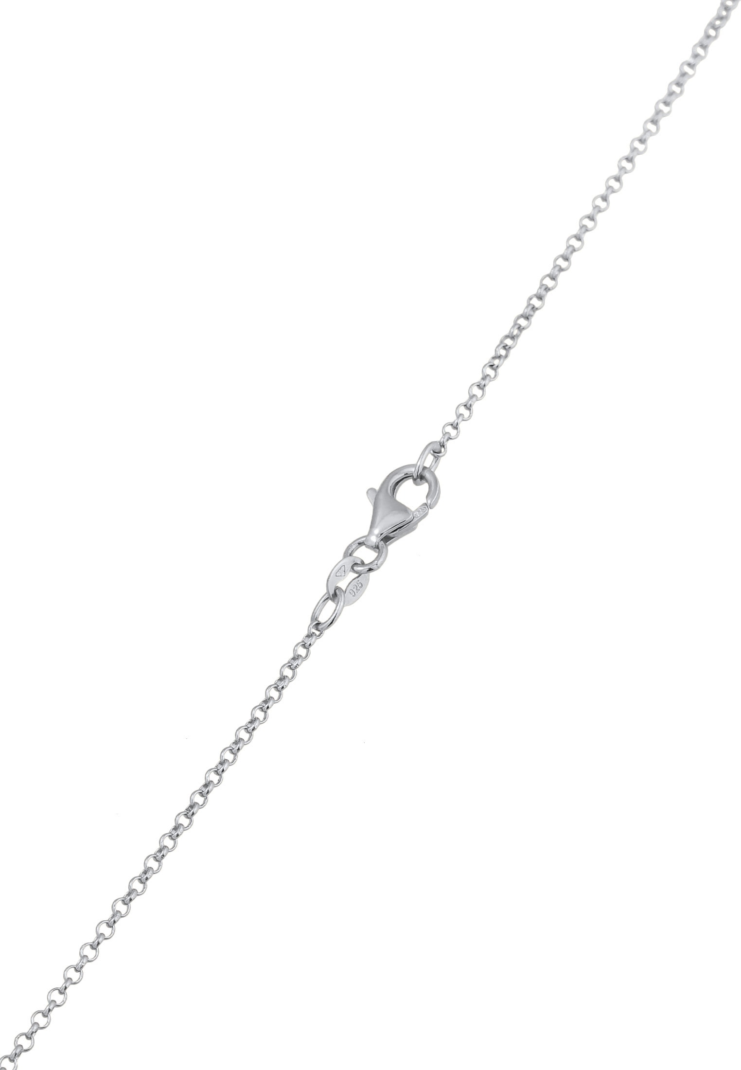 Elli Kette mit Anhänger »Halskette Kreis Ringe Zirkonia 925 Silber«