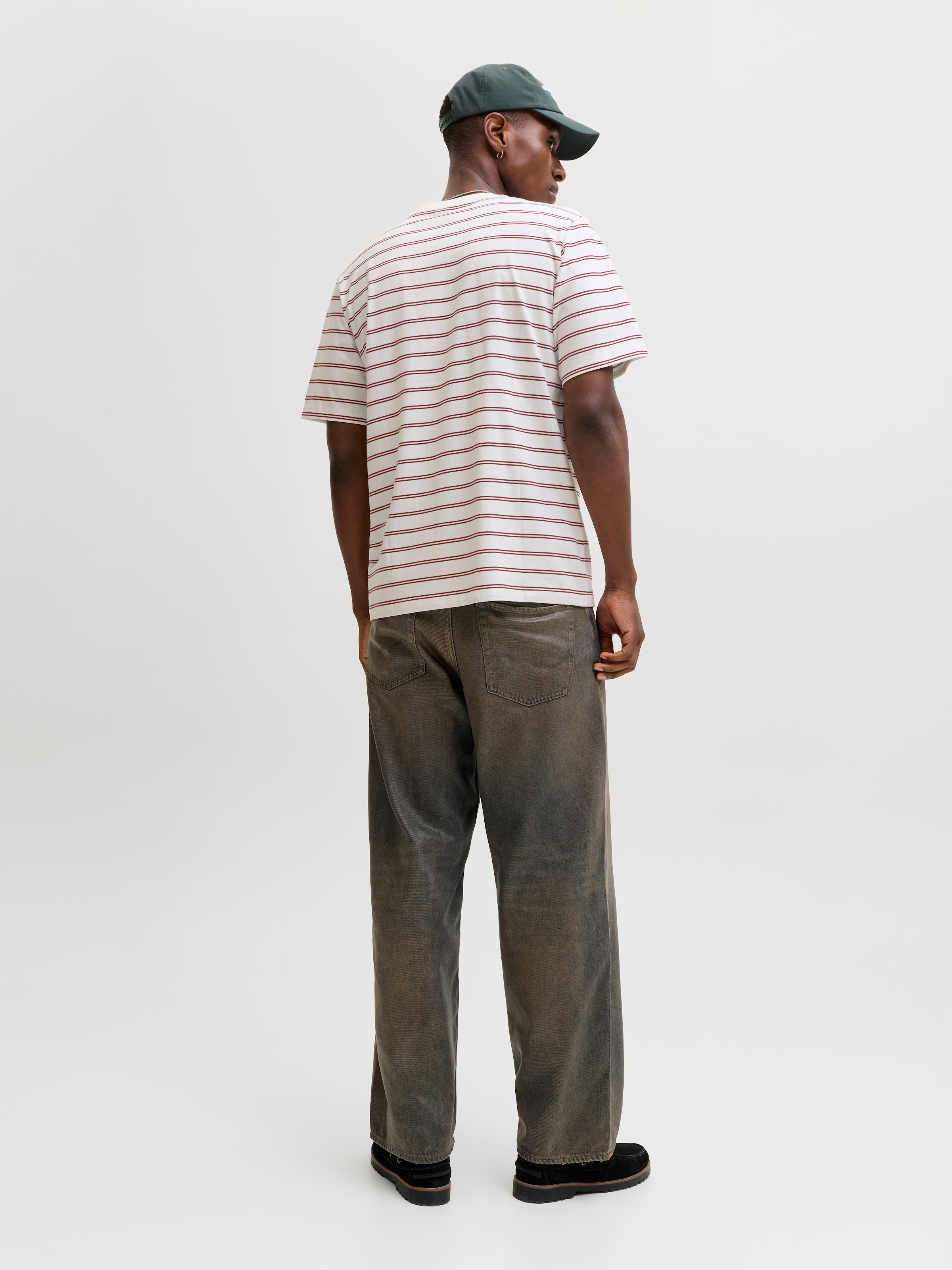 Jack & Jones T-Shirt »JORNORREBRO STRIPE TEE SS CN LN« Baumwolle, relaxed fit