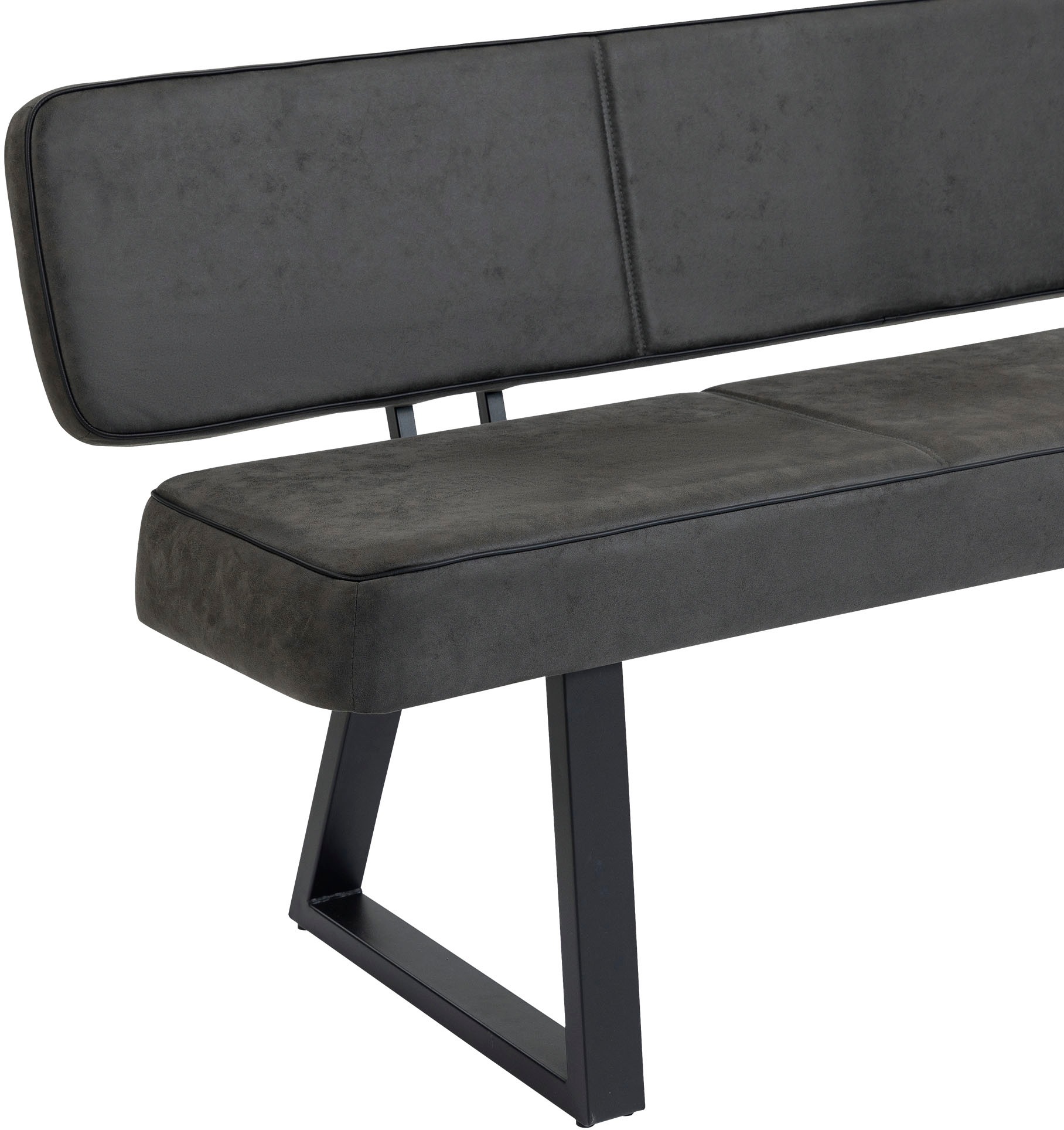 Duo Collection Sitzbank »Tara Bank mit Rückenlehne« Hochwertiger Mikrofaserbezug, mit Federkern, bis 260 kg belastbar