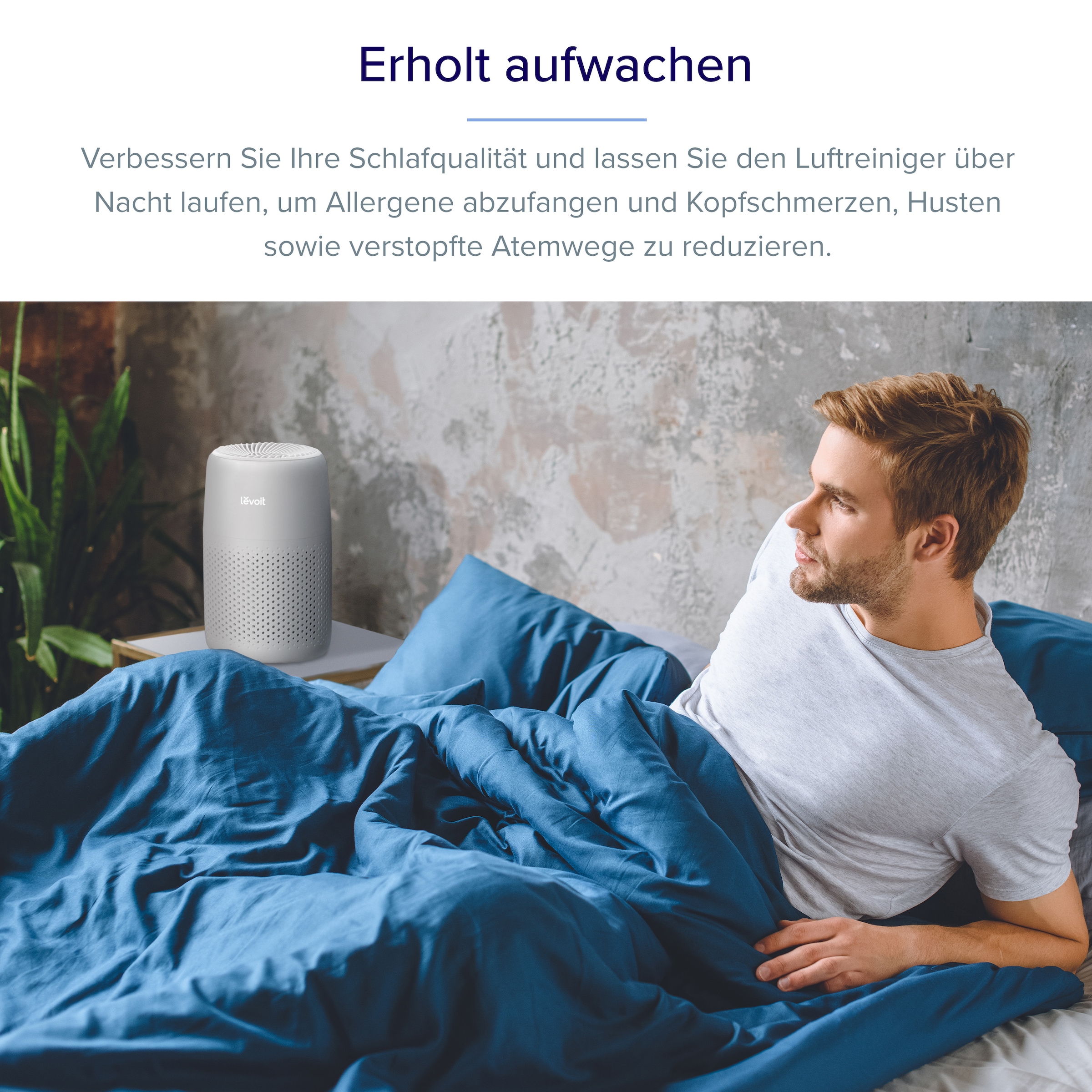 Levoit Luftreiniger »Core Mini Pro Air Purifier« für 15 qm Räume HEPA-Filtersystem, platzsparend, schlaffreundlich, Aromatherapie